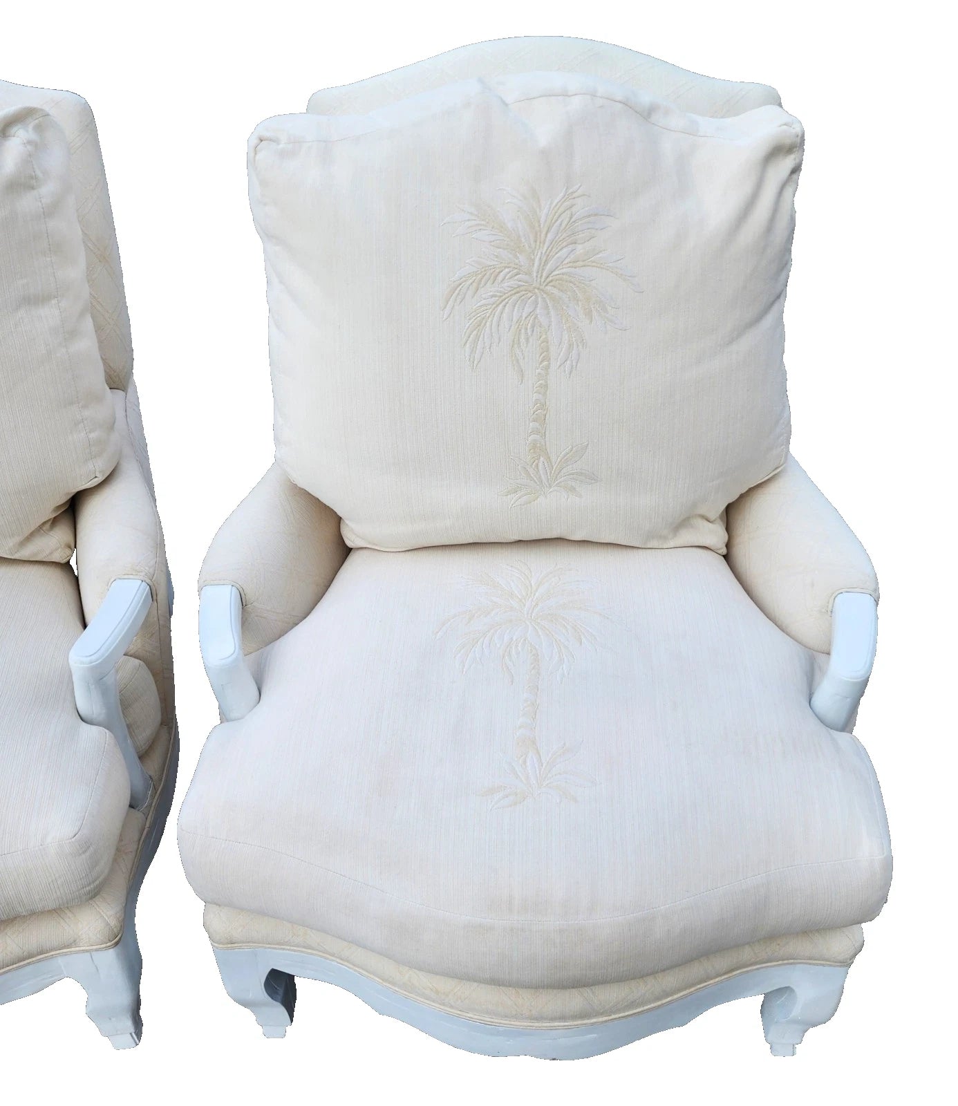 A. Rudin Palm Beach Regency Lounge Chairs Pair
