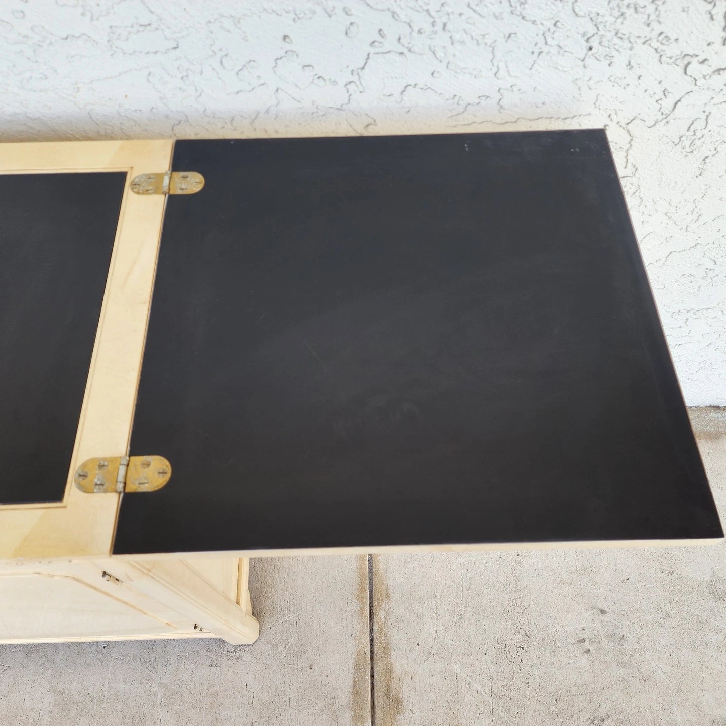 Vtg HENREDON by Roy Coleman Lacquered Bar Buffet Faux Goat Skin Asian Style