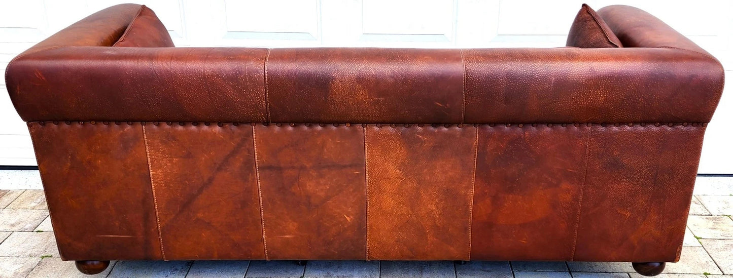 Italian Leather Sofa by Baxter of Italy