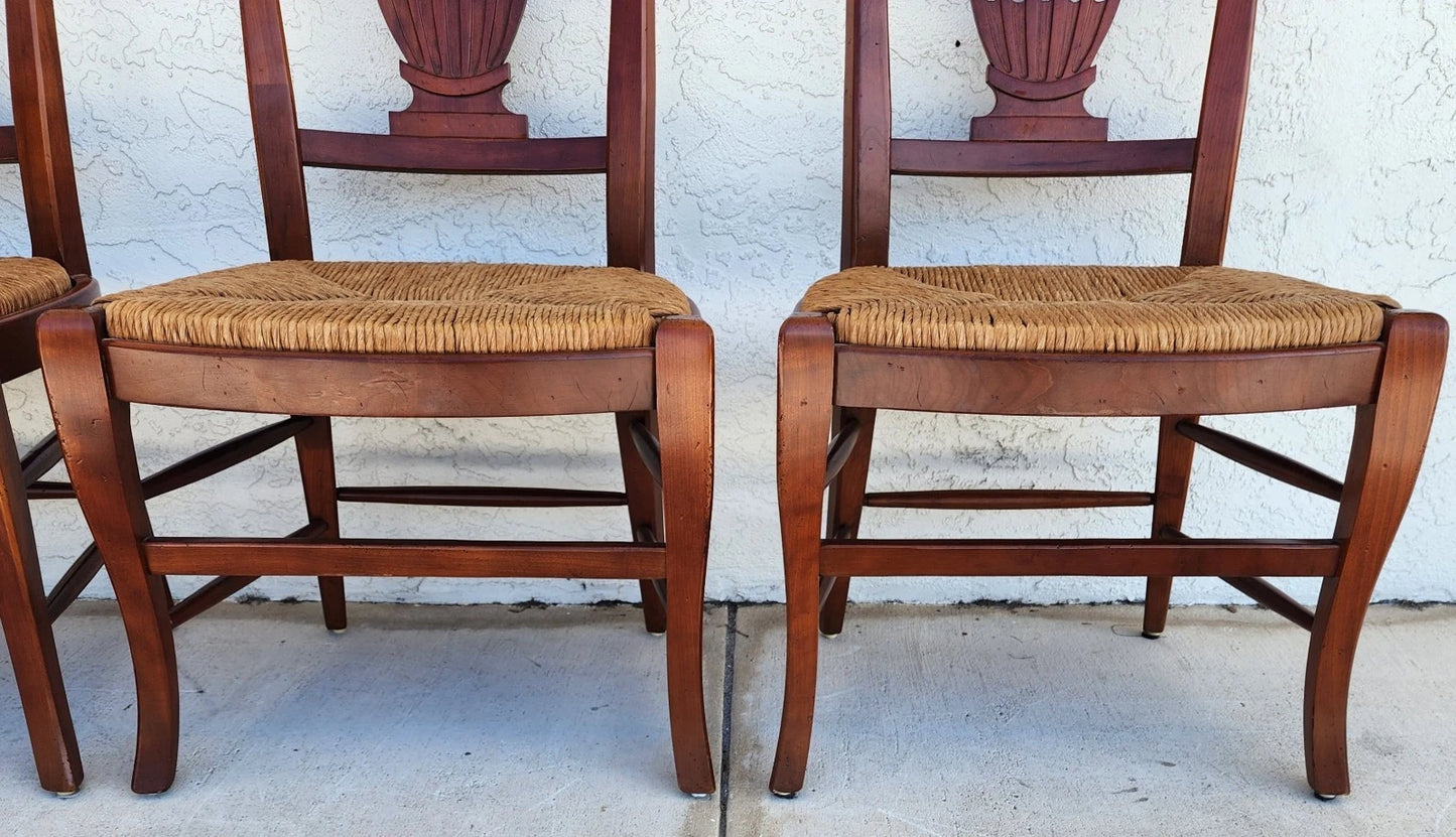 French Country Dining Chairs by HICKORY CHAIR CO Set of 4