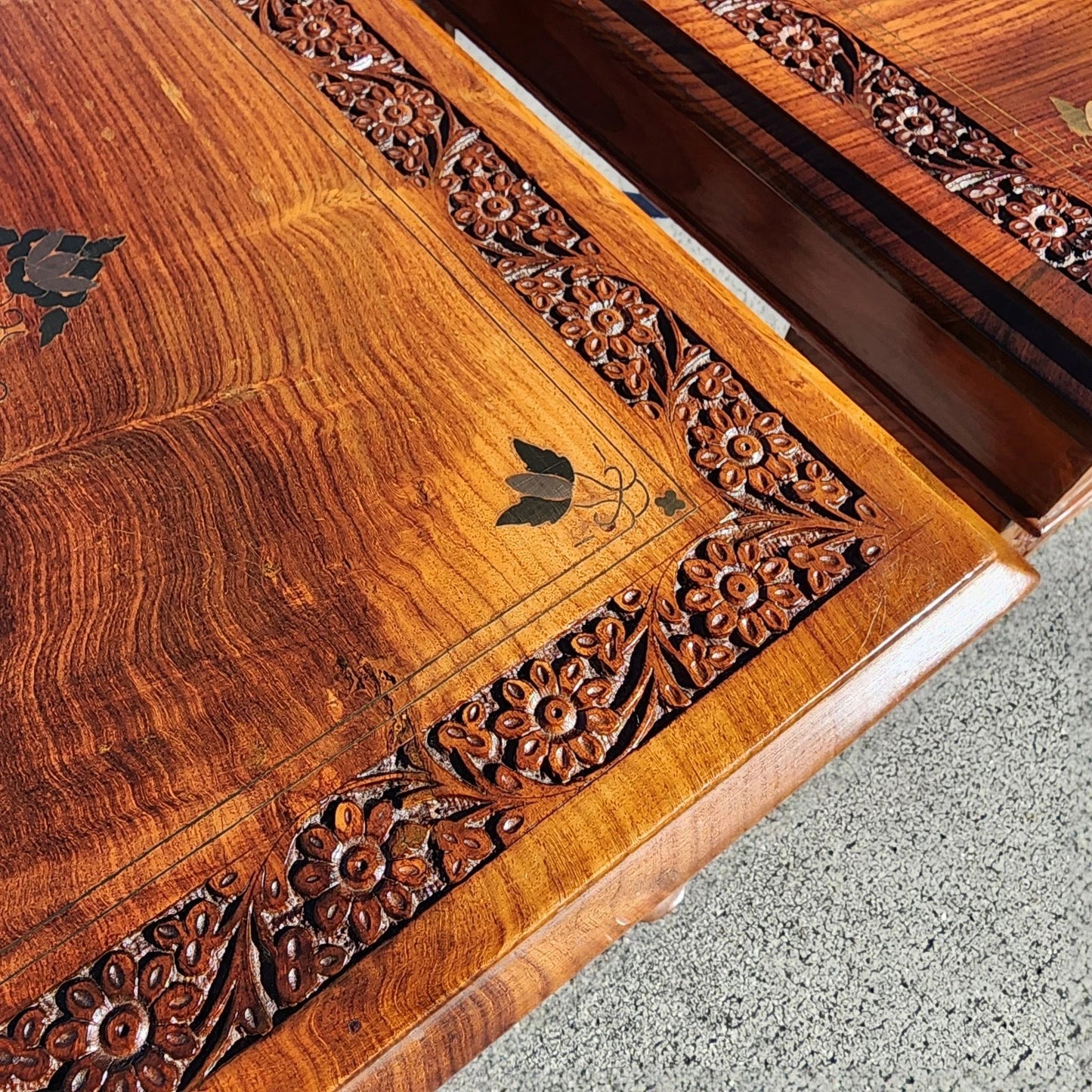 Anglo Indian Walnut Side Tables Pair