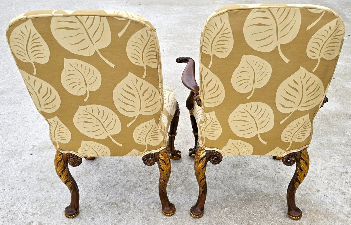 Karges Style George II Irish Georgian Revival Eagle Head Dining Chairs Set of 6