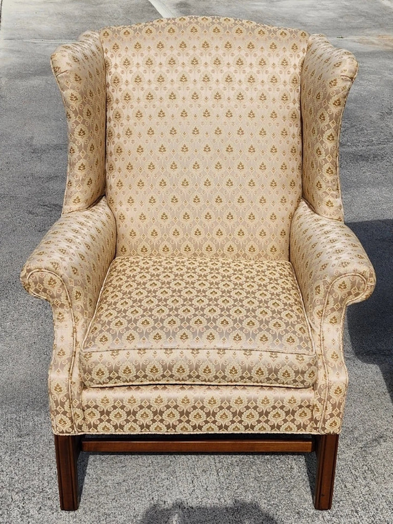 Ethan Allen Wingback Chairs Pair
