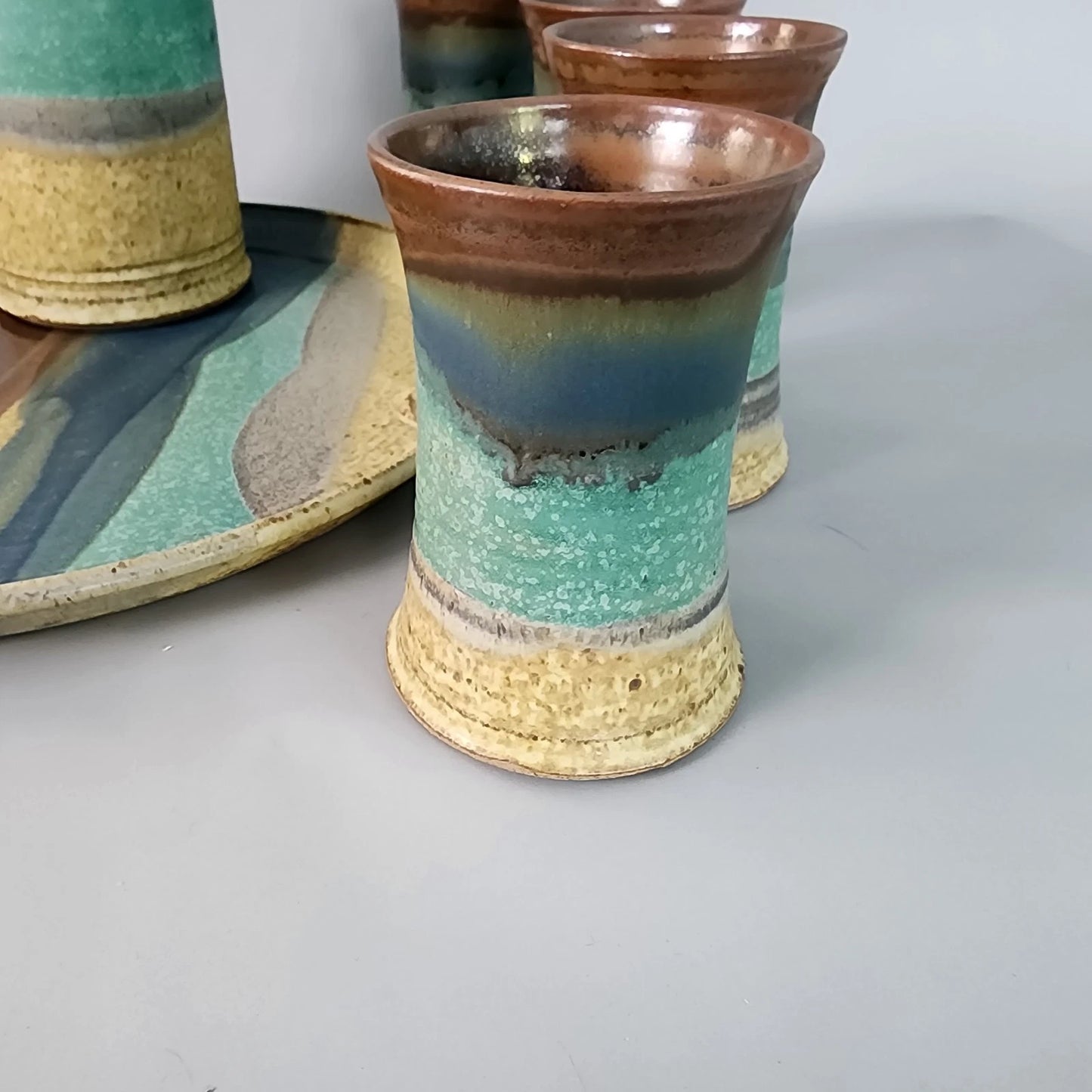 Jim Ulmer Stoneware Drink Serving Set