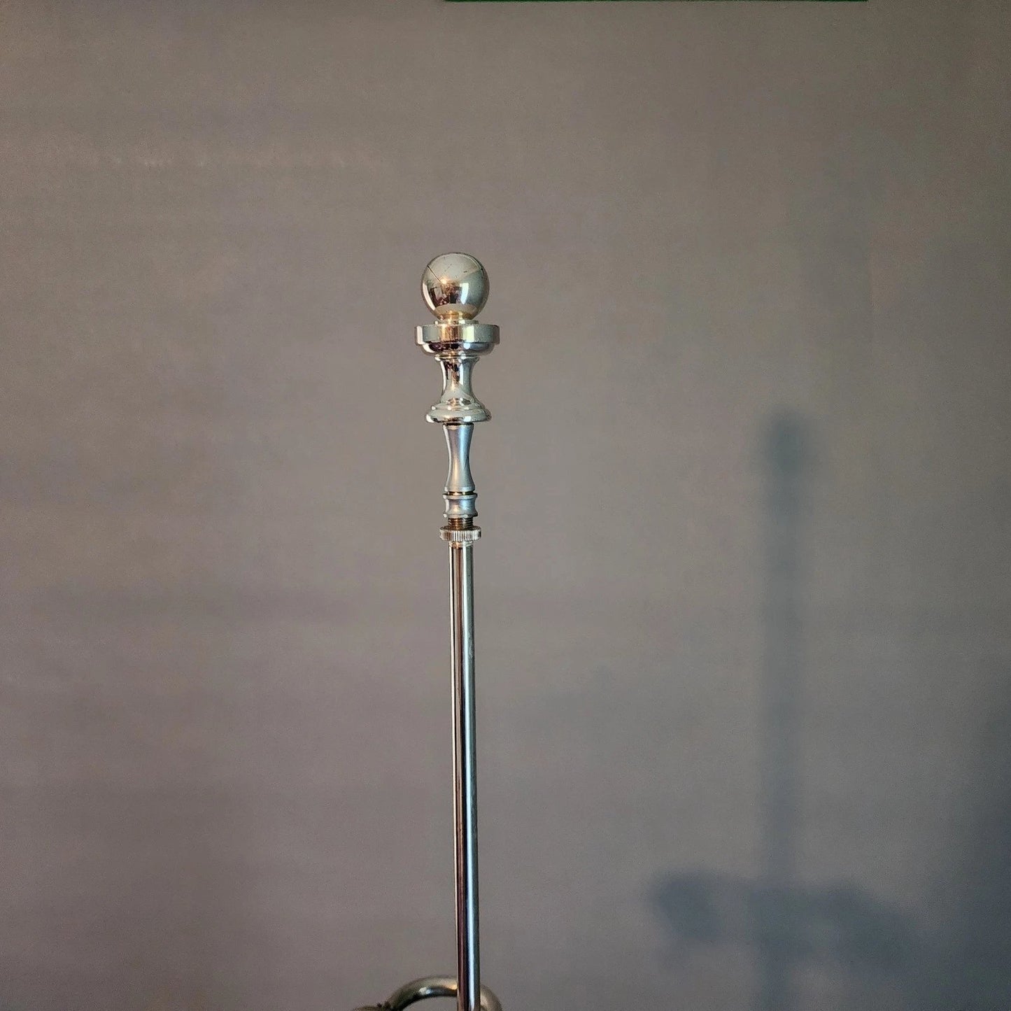 Ralph Lauren Silvered Brass Table Lamp & Shade