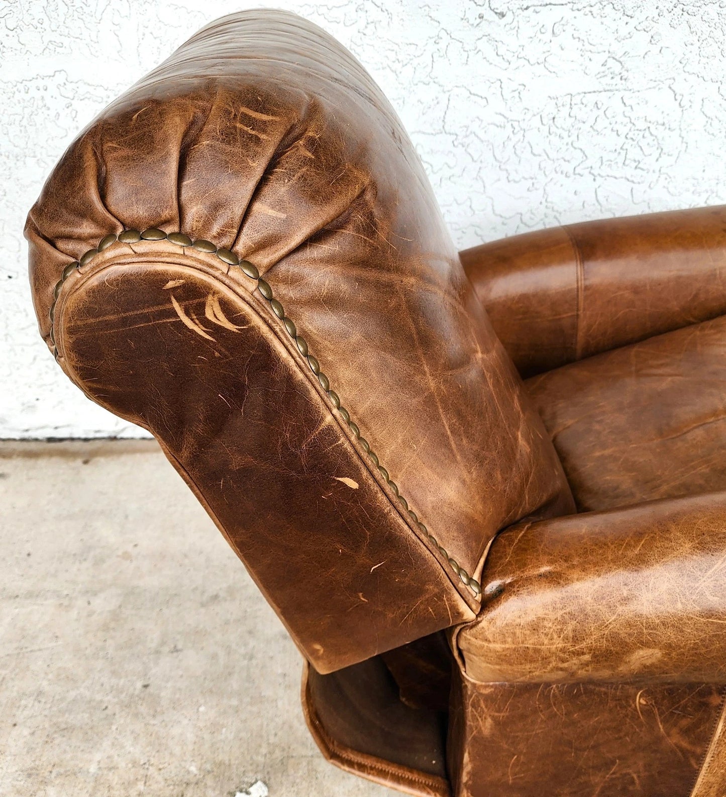 Vintage Barcalounger Leather Recliner Classic