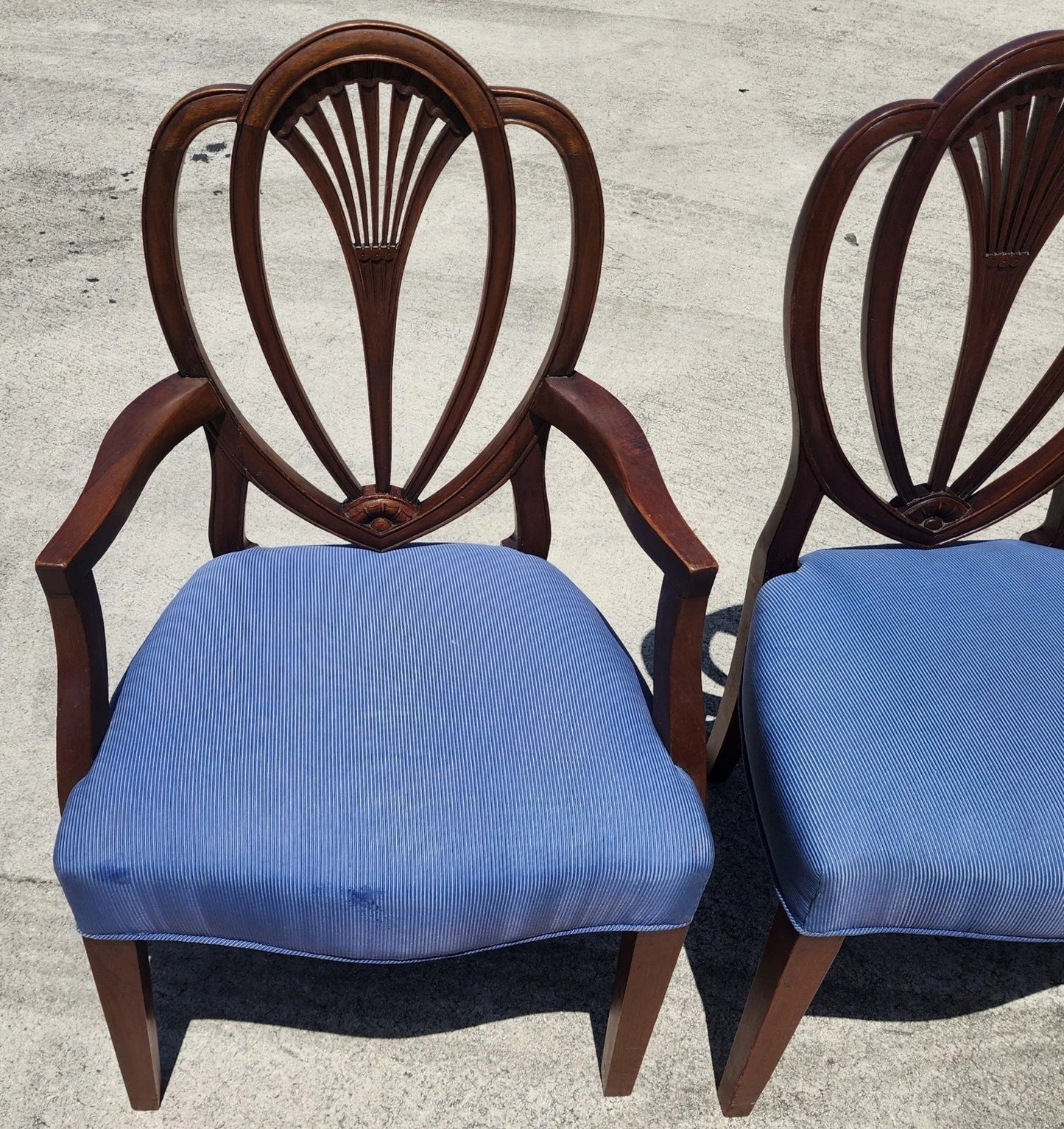 Vintage Hepplewhite Dining Chairs Set of 6