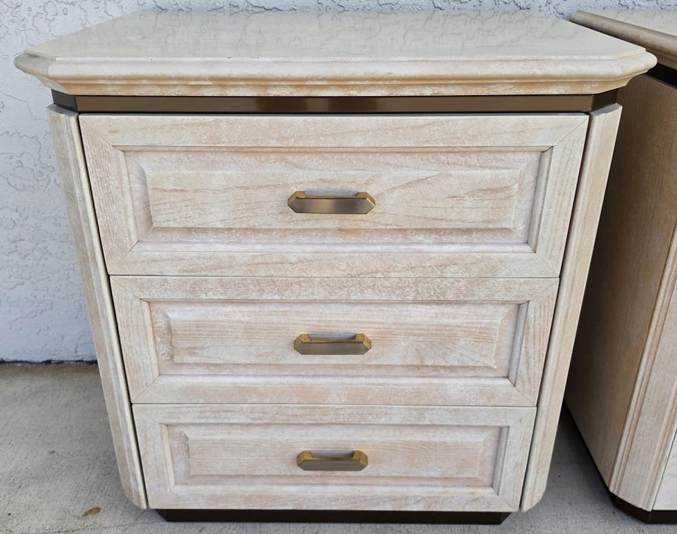 Henredon Charisma Nightstands Side Tables Picklewood Pair