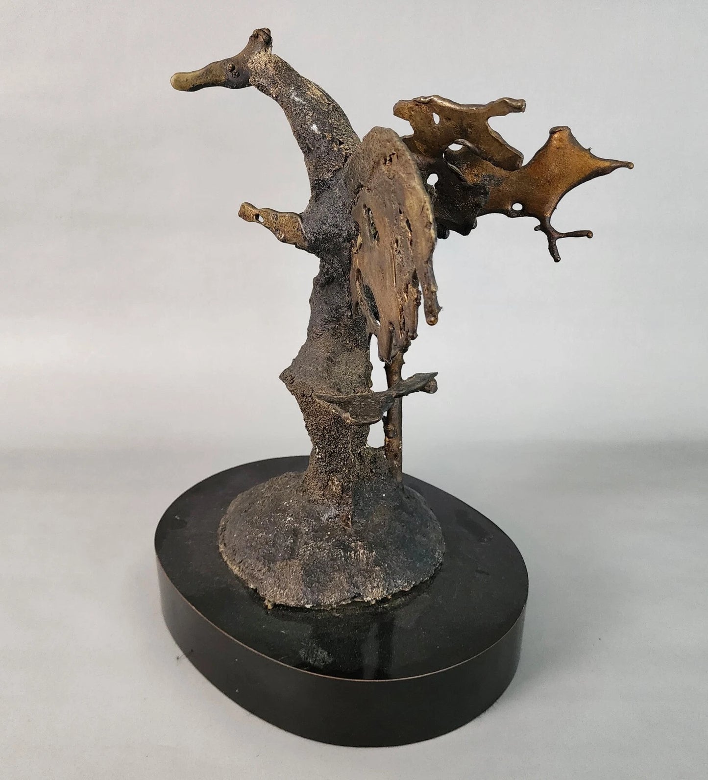 Silas Seandel Bronze Sculpture Brutalist Signed
