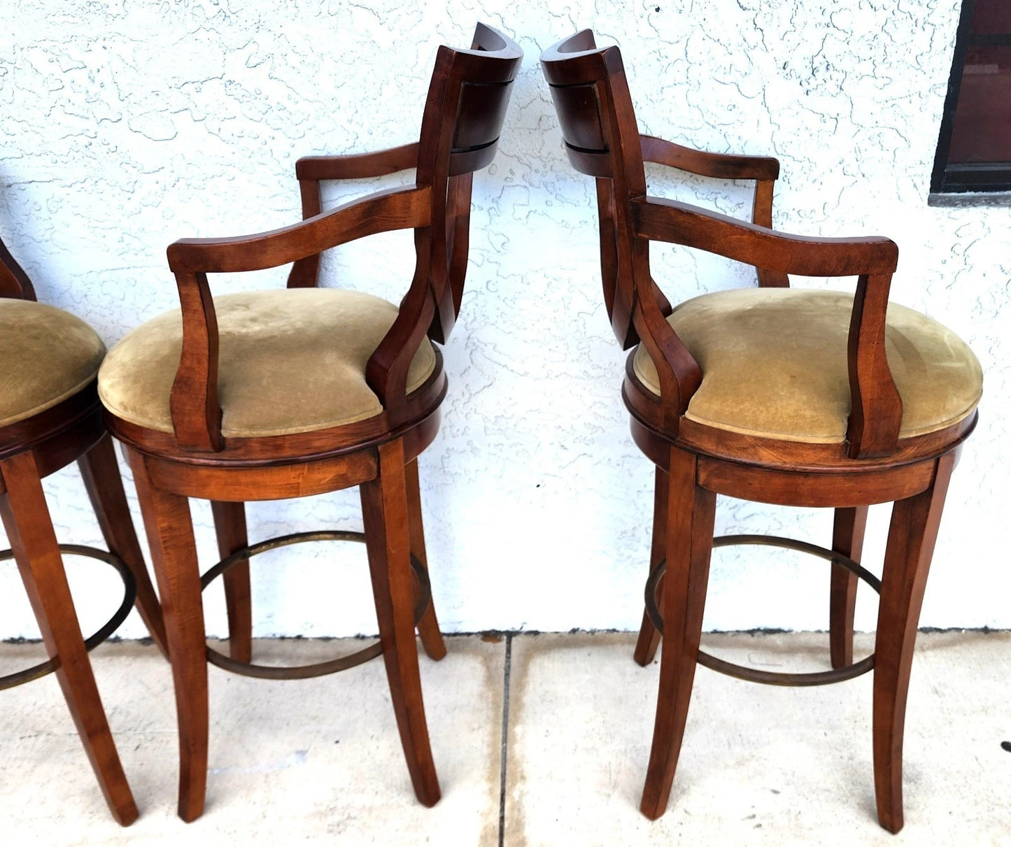 CENTURY FURNITURE Swivel Bar Stools Set of 4