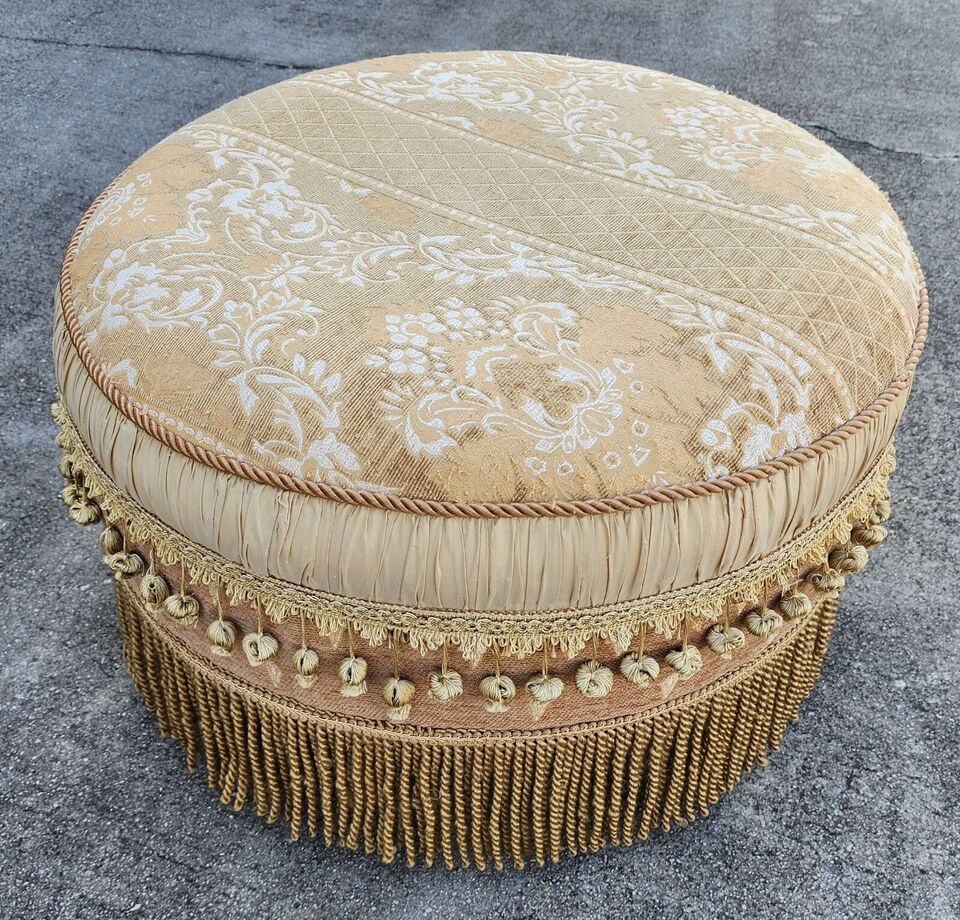 Carole Hicks Bolton Style Ottoman Pouf