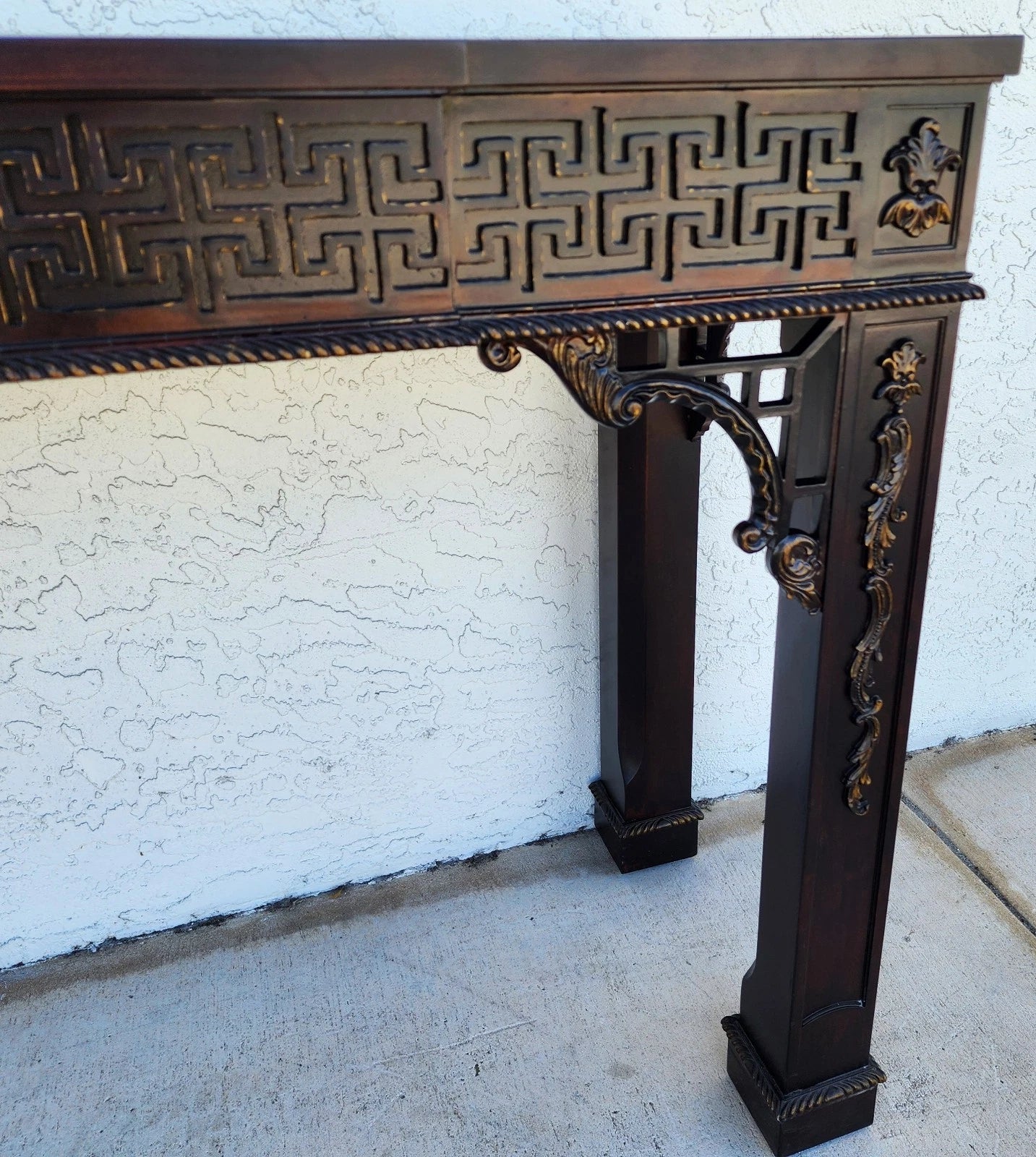 Chinese Chippendale Console Table