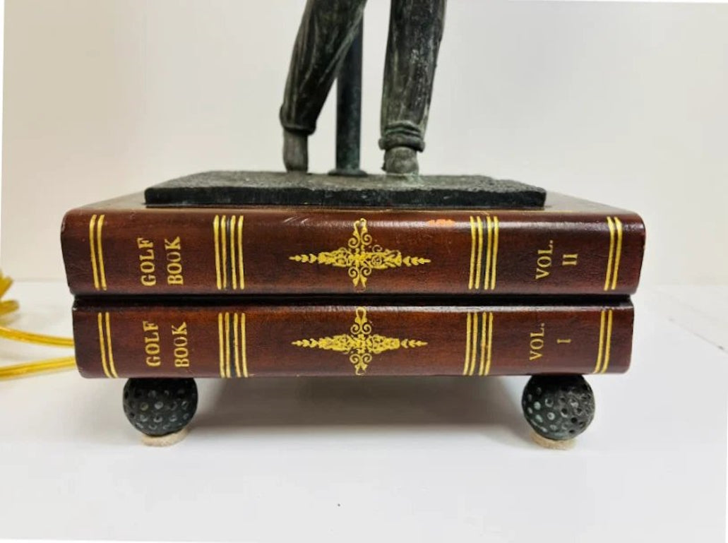 Maitland Smith Bronze Golfer Table Lamp