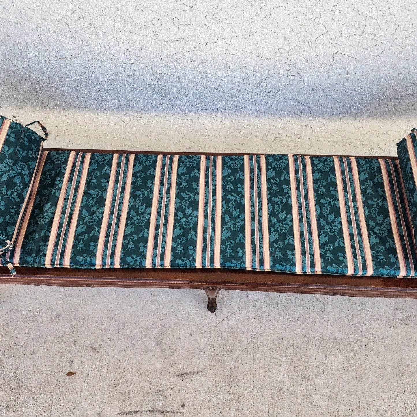 Vintage French Country Cane Bench
