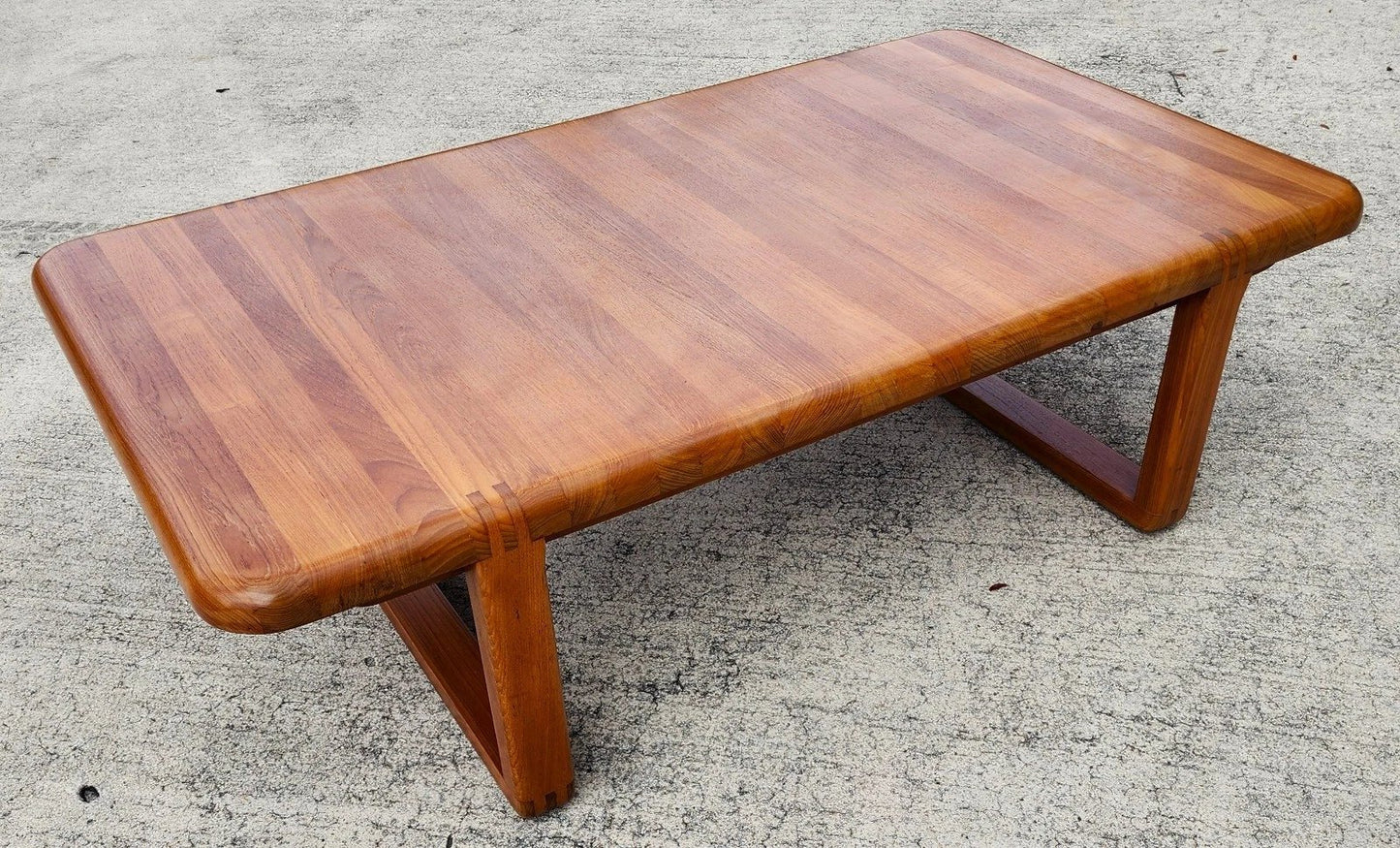 Danish Solid Teak Coffee Table By Niels Bach for Randers Möbel, 1960