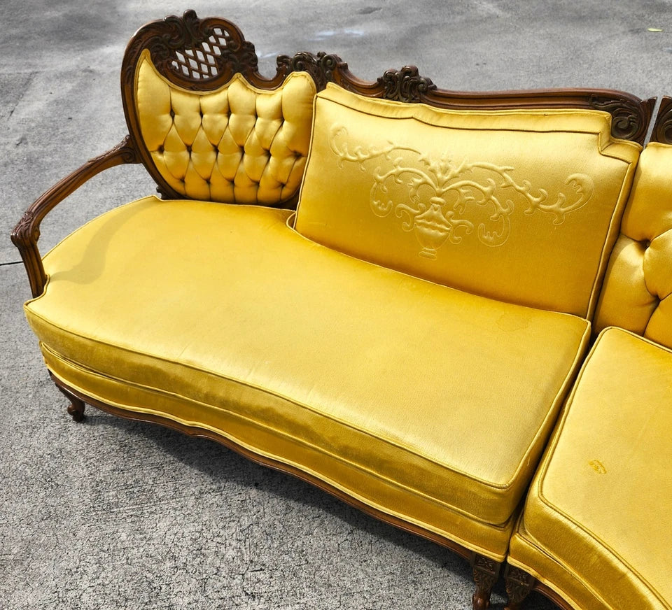 Vintage French Marie Antoinette Sectional Sofa