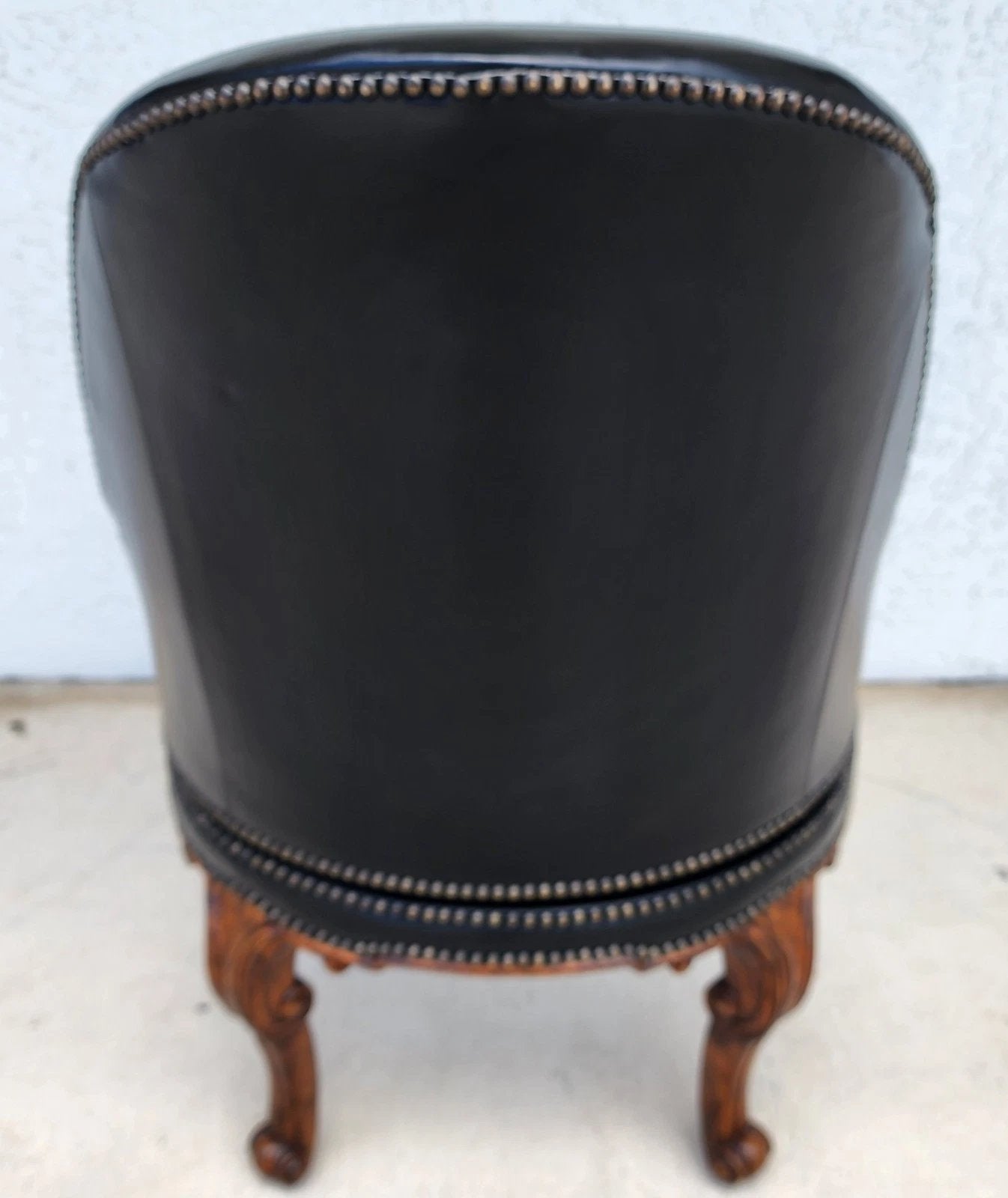 Maitland Smith Leather Chair Swivel Game Desk