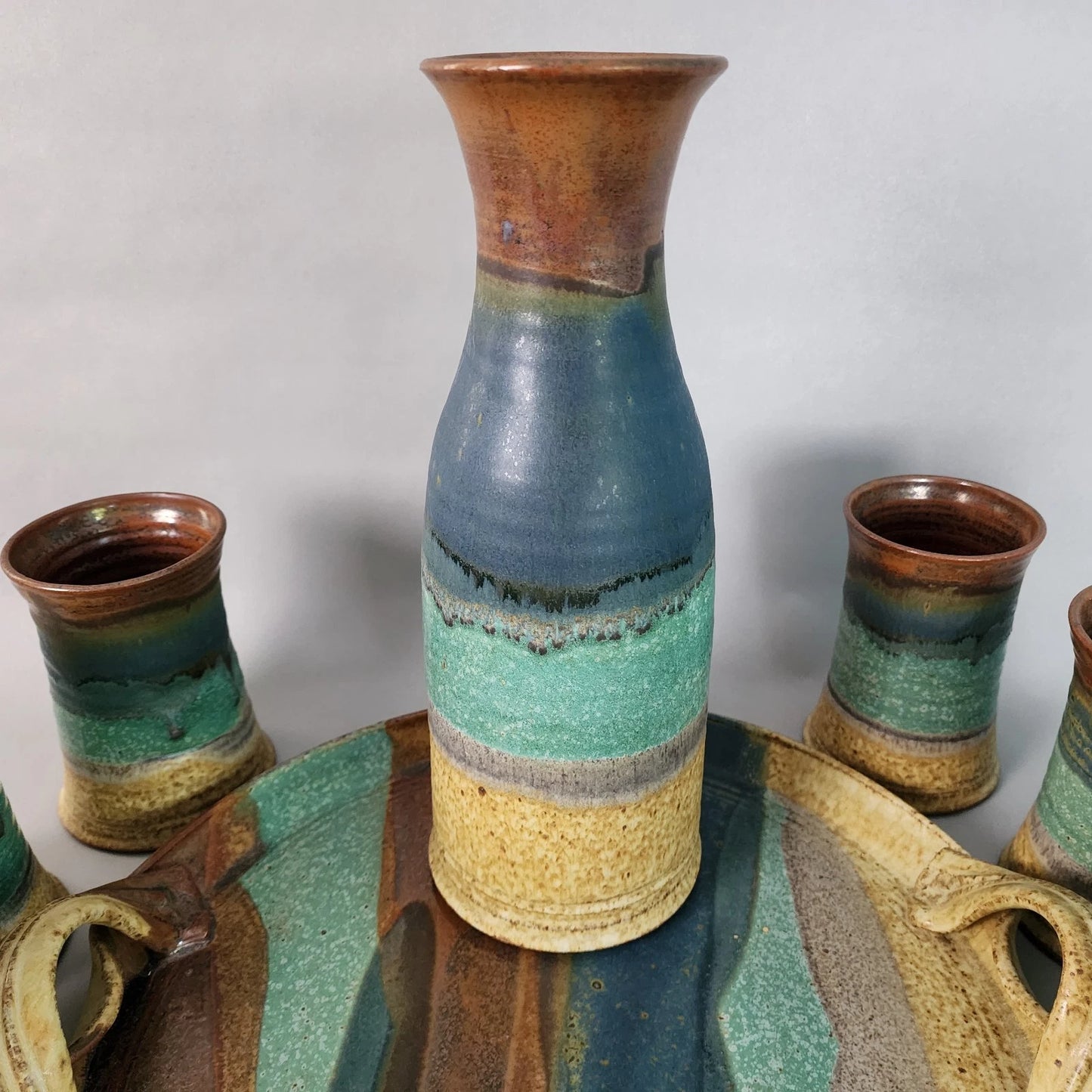 Jim Ulmer Stoneware Drink Serving Set