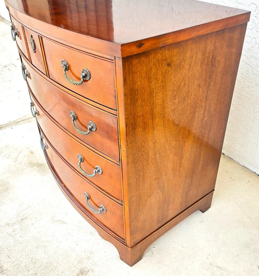 Vintage Century Furniture Georgian Bowfront Chest of Drawers