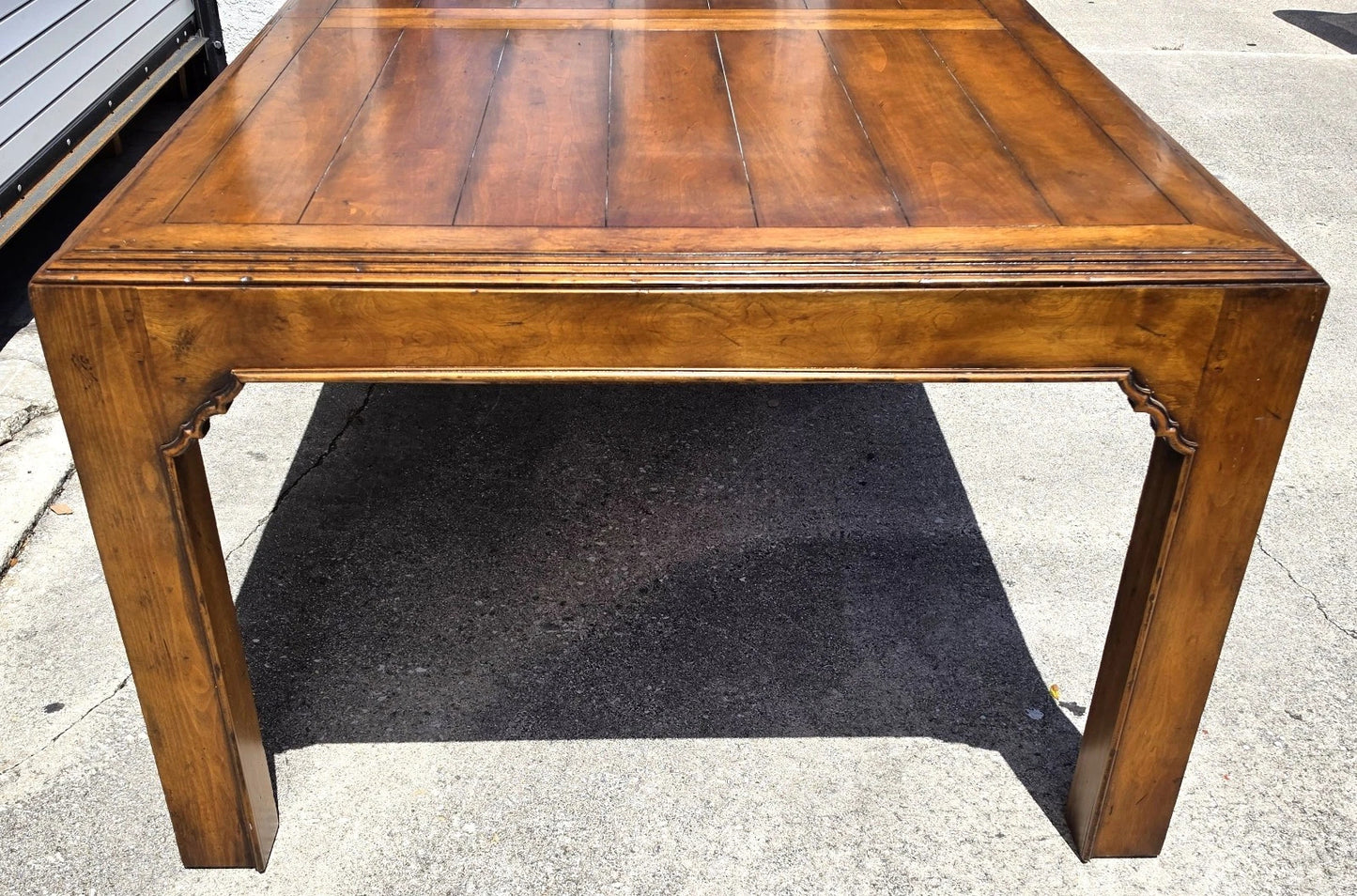 Century Furniture Rustic French Country Maple Parsons Dining Table Expandable