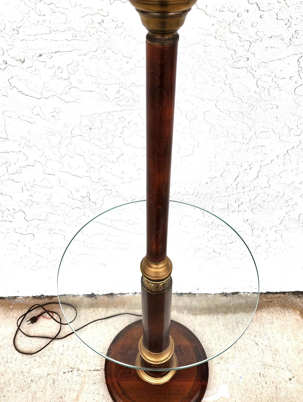 Vintage Floor Lamp with Table