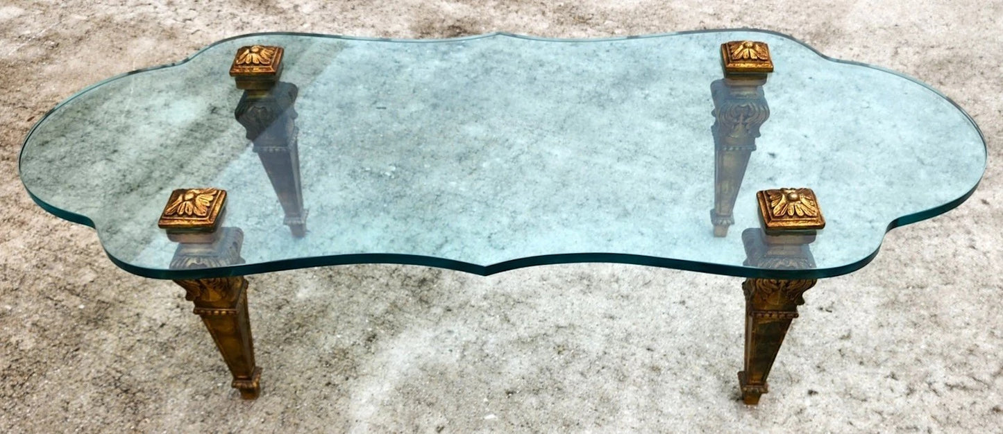 FRANCISCO HURTADO Style Glass Coffee Cocktail Table