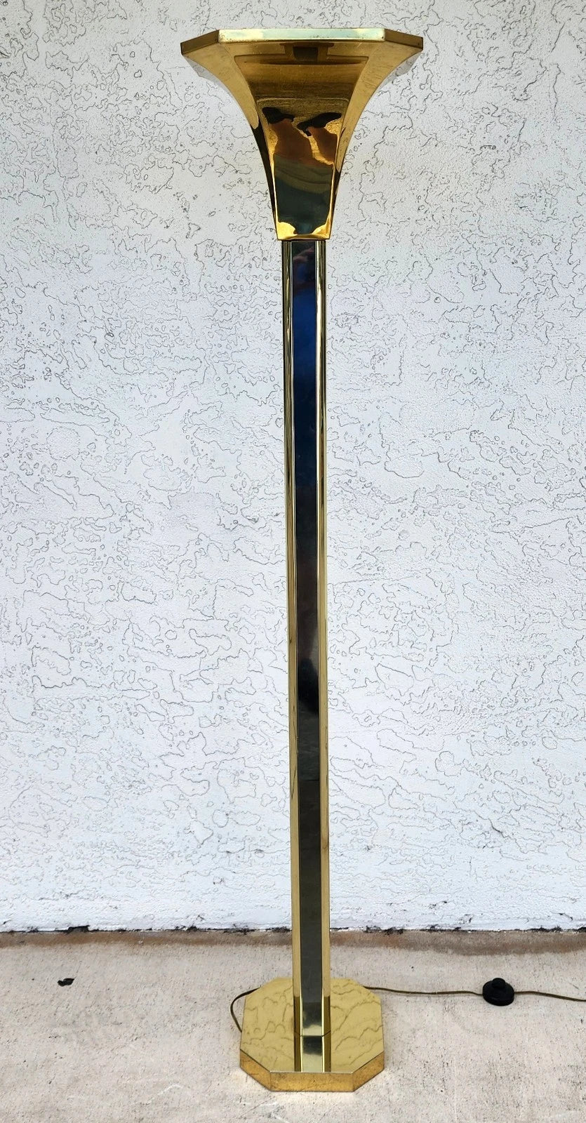 MCM Fredrick Raymond Style Brass & Chrome Floor Lamp