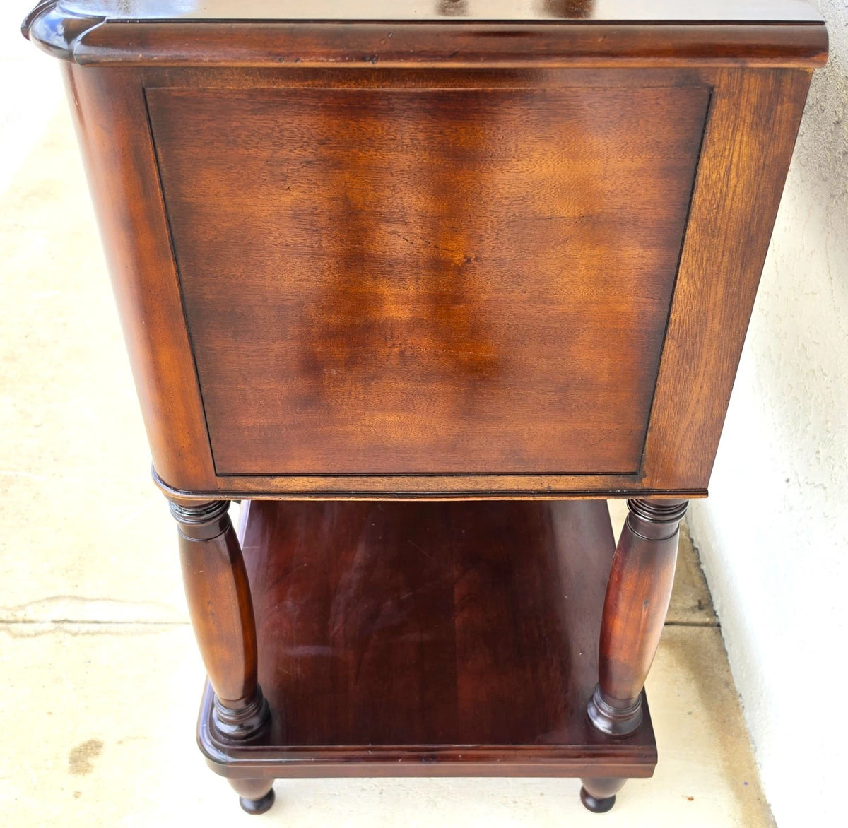 Baker Furniture Italian Provincial Mahogany Burl Wood Sideboard Buffet