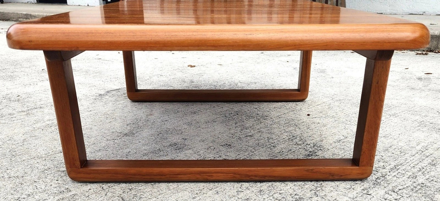Danish Solid Teak Coffee Table By Niels Bach for Randers Möbel, 1960