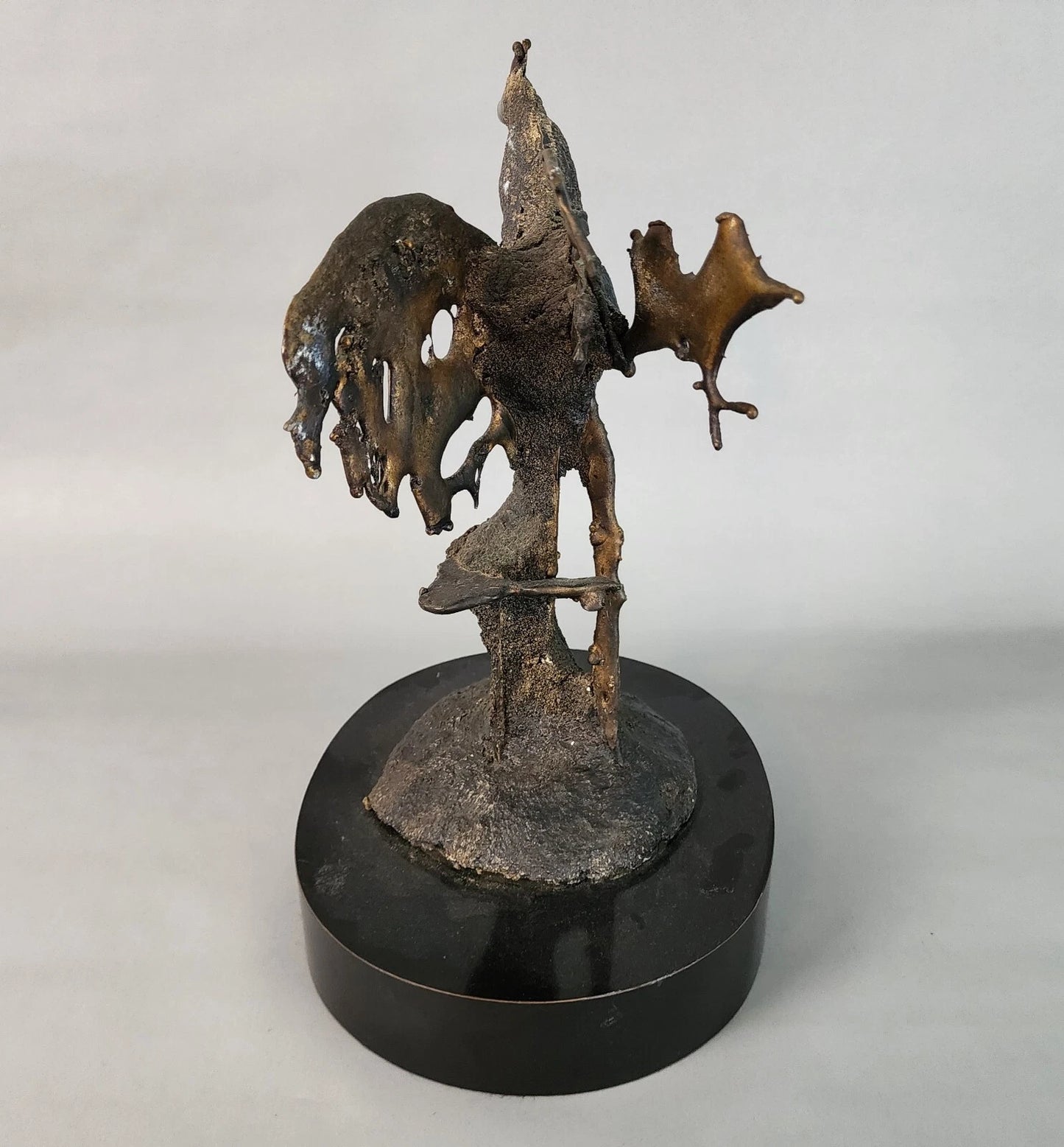 Silas Seandel Bronze Sculpture Brutalist Signed