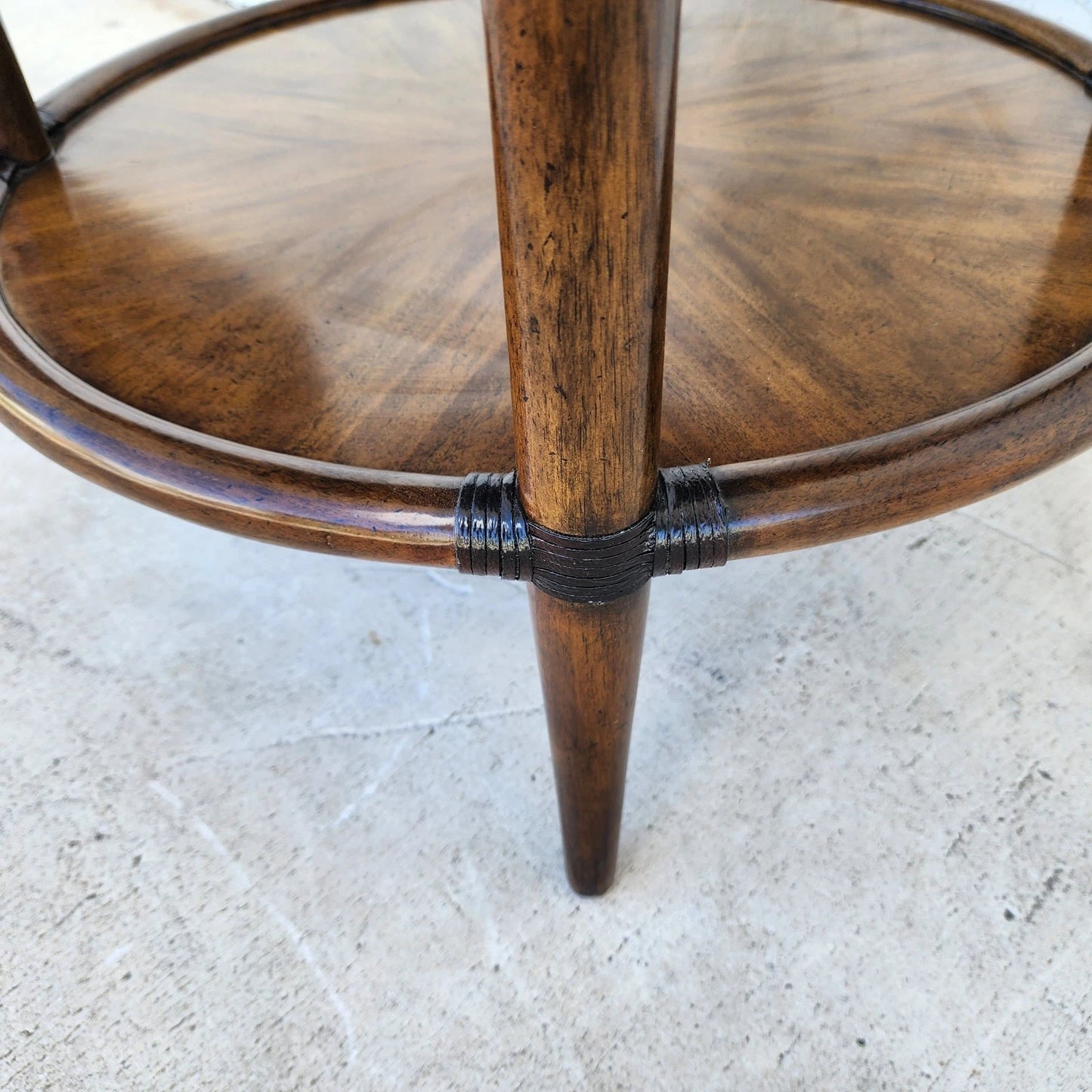 Woodbridge Linwood Center Side Table Faux Bamboo