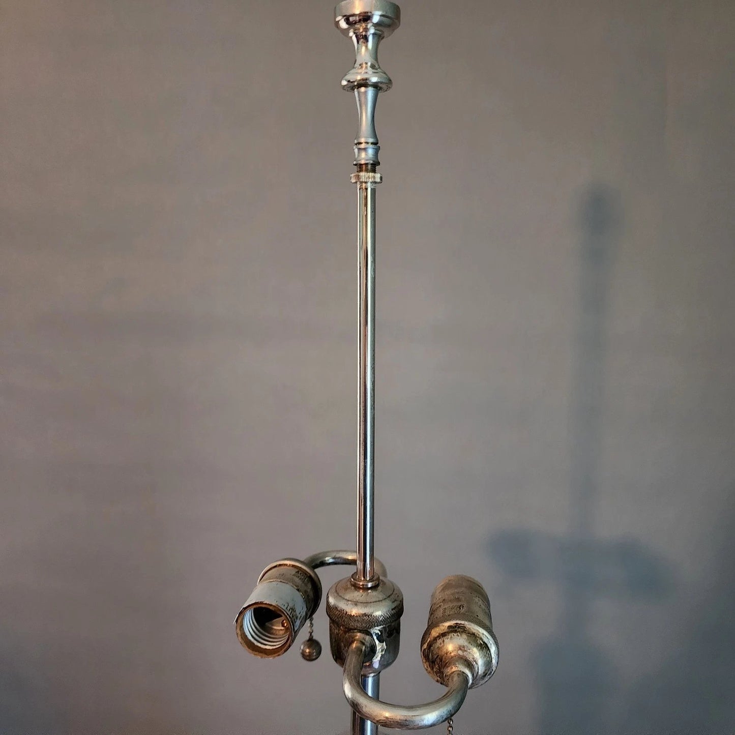 Ralph Lauren Silvered Brass Table Lamp & Shade