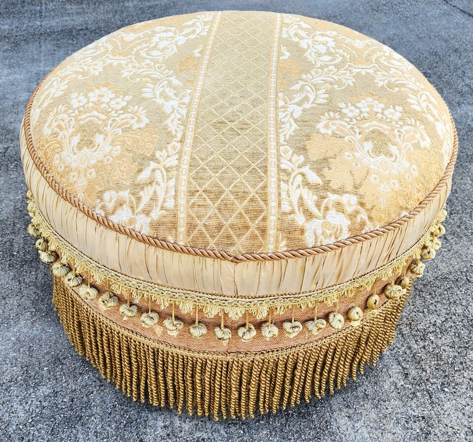 Carole Hicks Bolton Style Ottoman Pouf