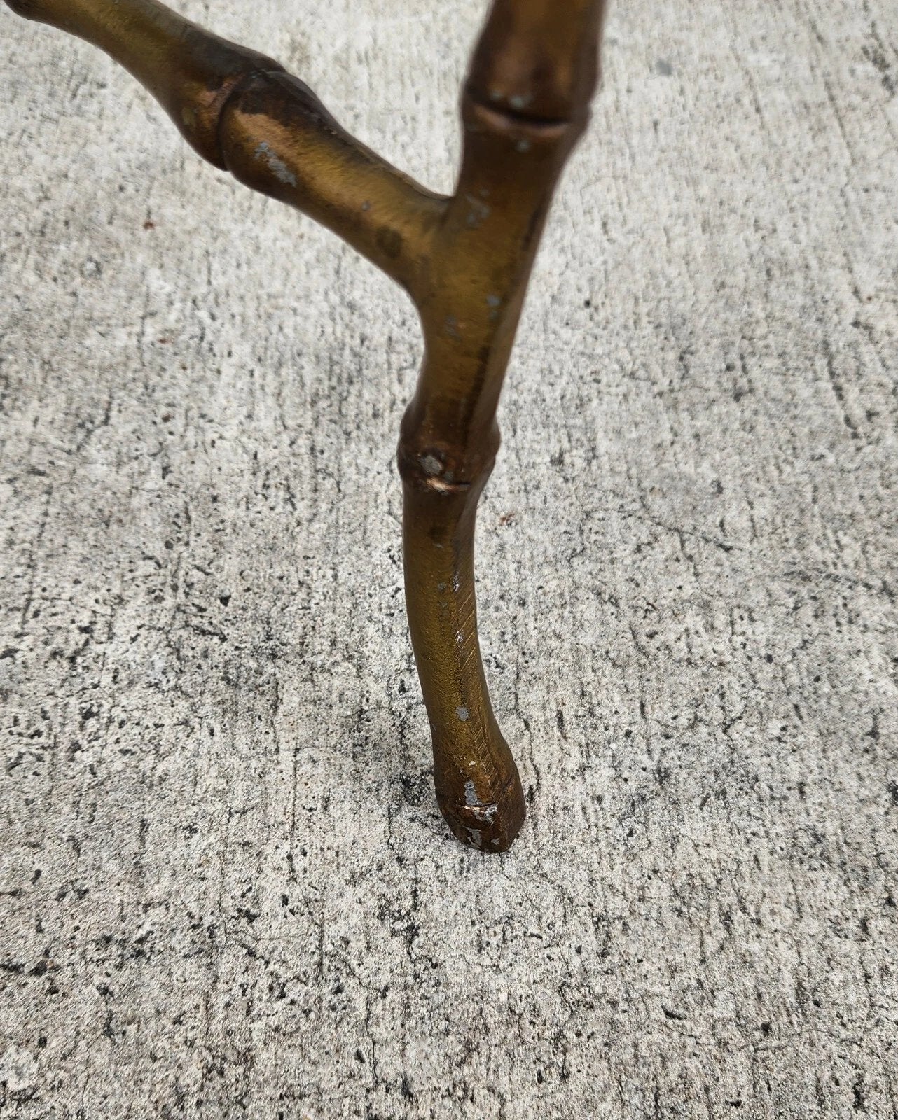 Bagues Style Faux Bamboo End Table 1960s