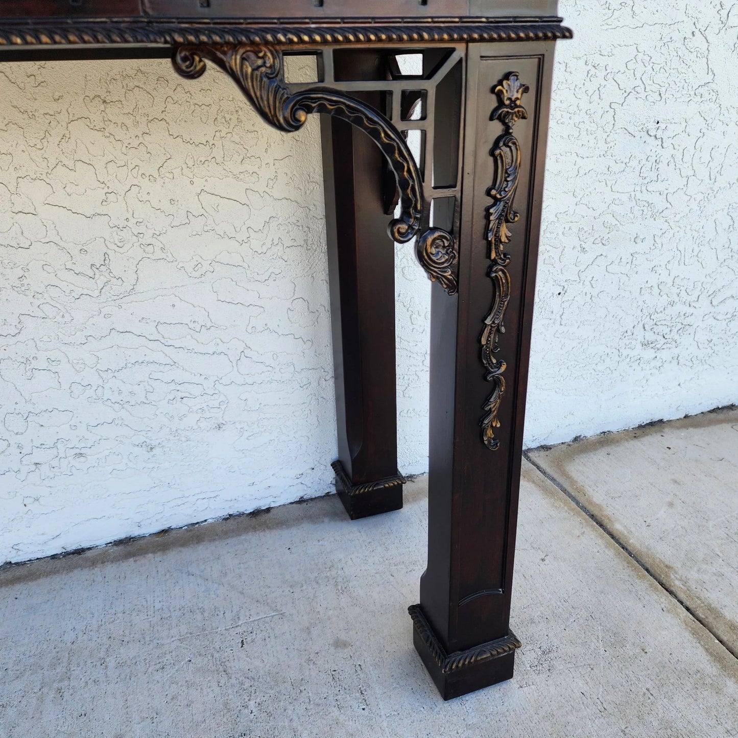 Chinese Chippendale Console Table