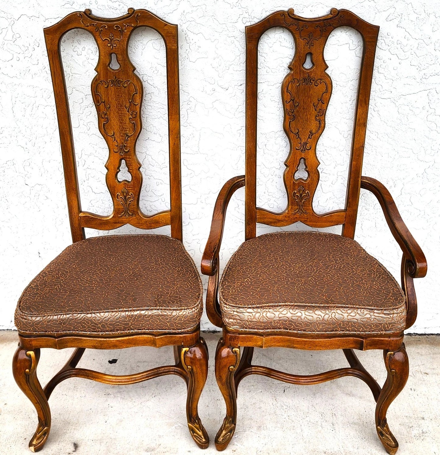 Drexel Italian Tuscan Dining Chairs Set of 6