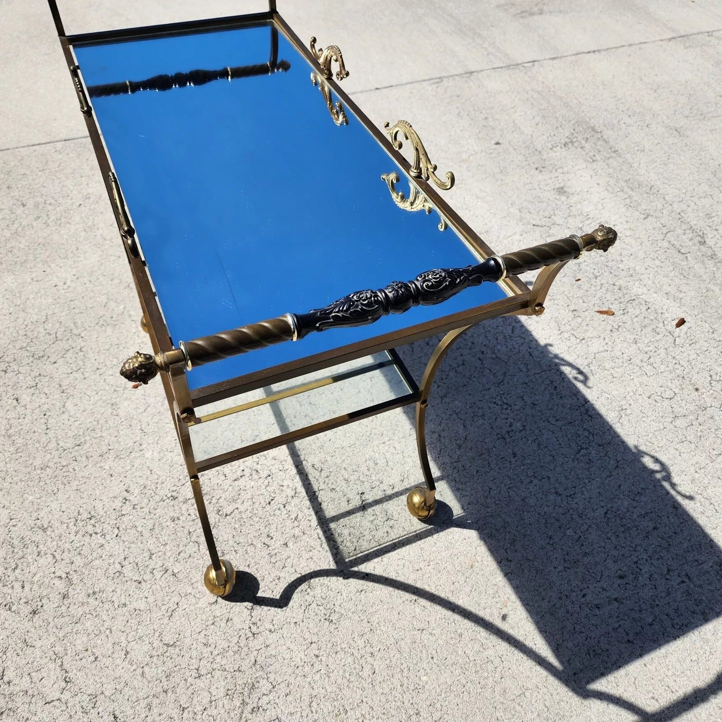 Vintage French Bar Serving Cart