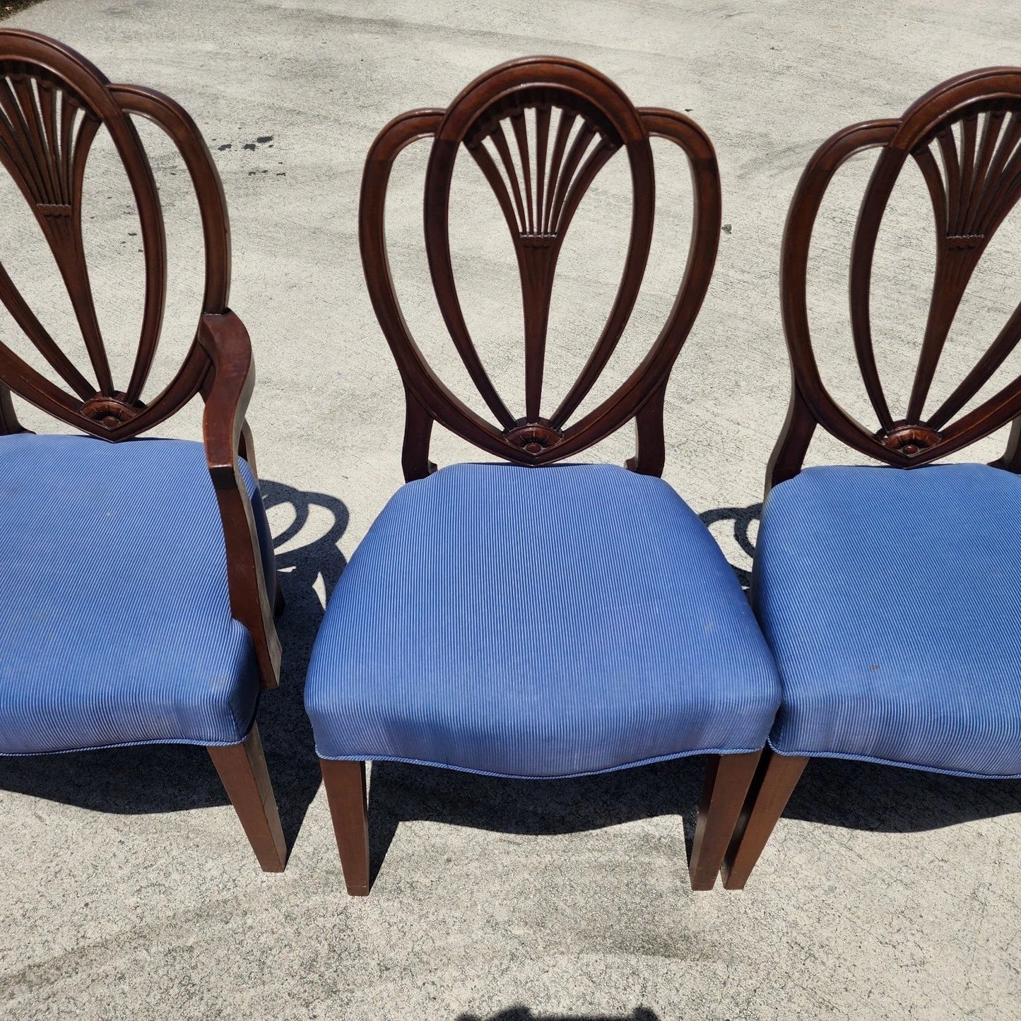 Vintage Hepplewhite Dining Chairs Set of 6