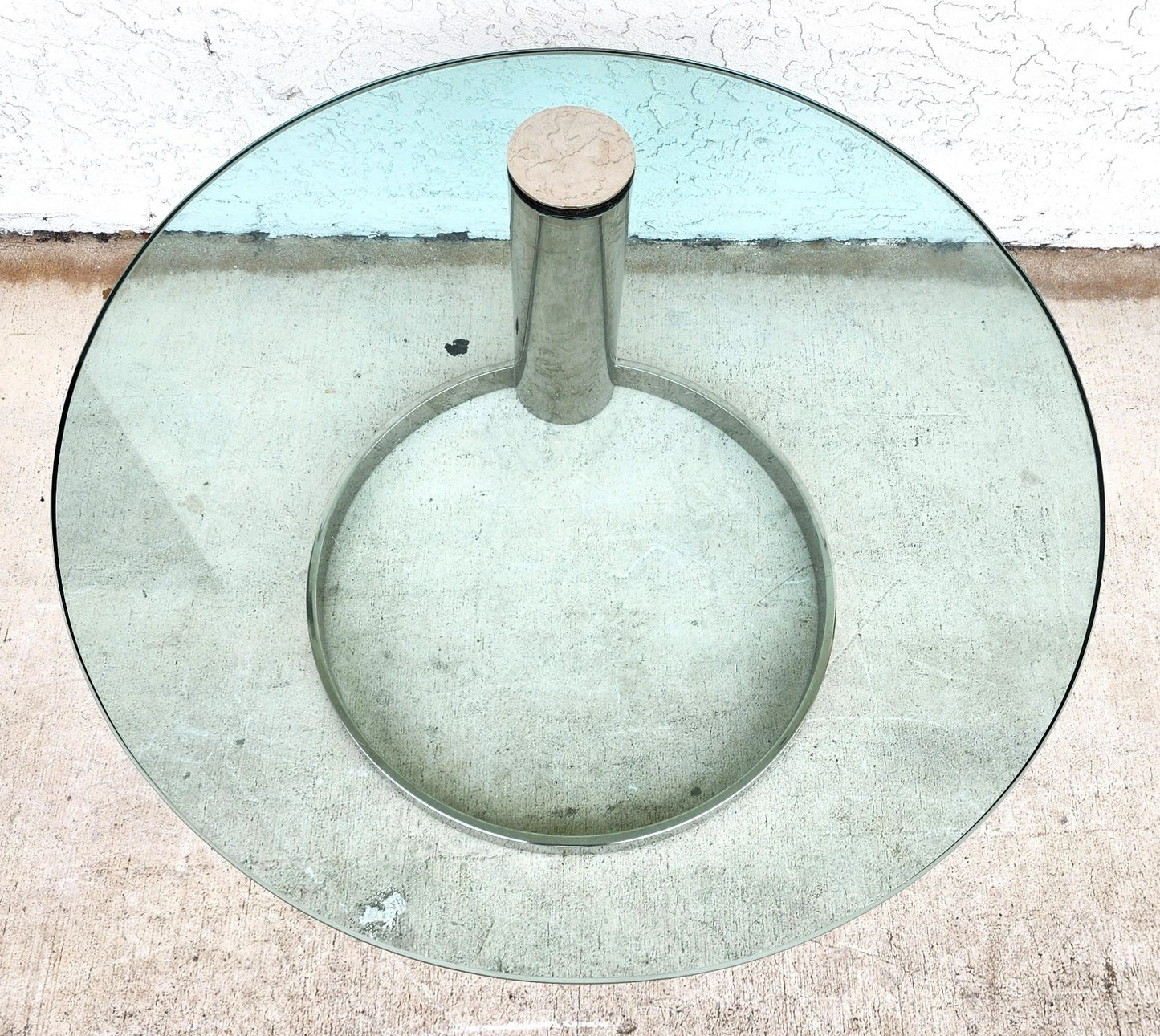 MCM Chrome Coffee Table by Leon Rosen for Pace 1970s