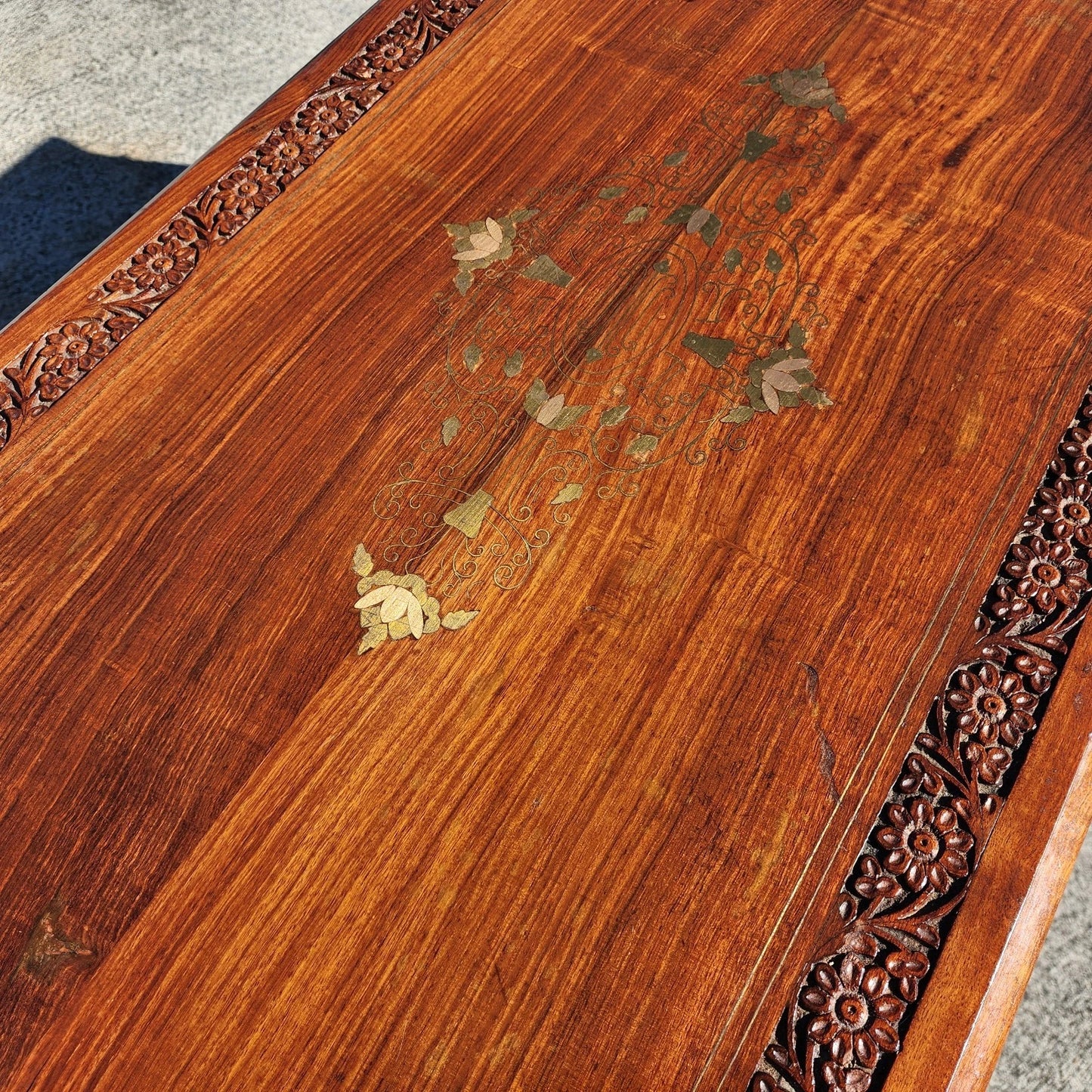 Mid Century Anglo Indian Walnut Coffee Table