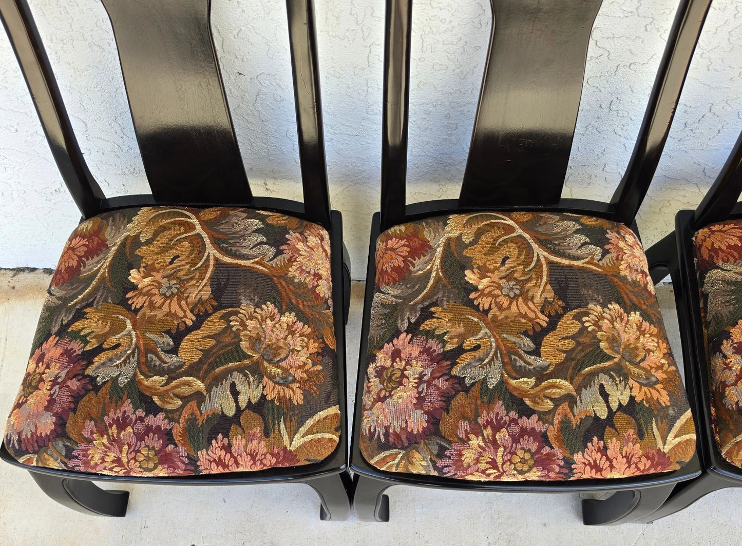 Vintage BERNHARDT Chinoiserie Ming Dining Chairs Set of 8