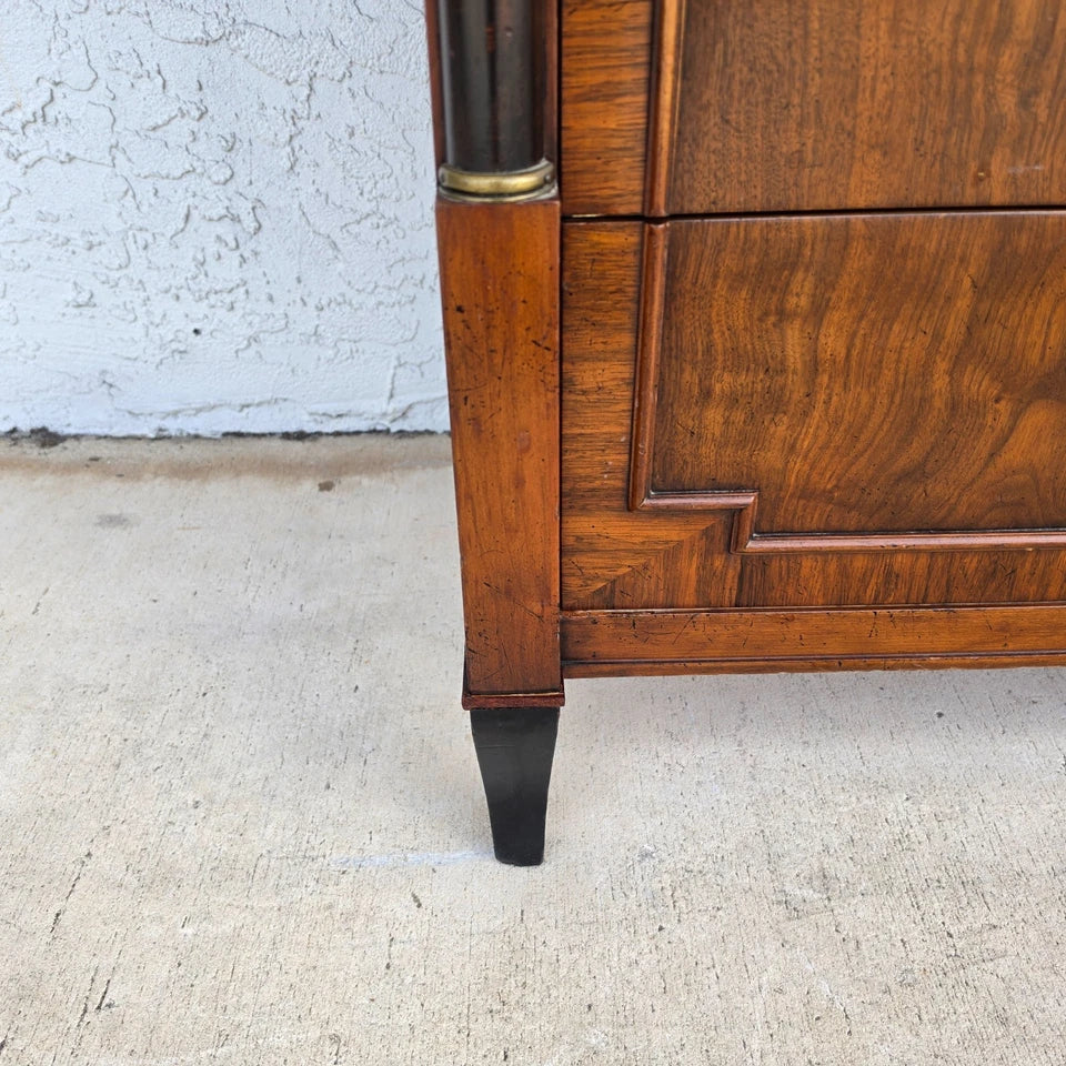 Vintage Baker French Empire Directoire Walnut Lowboy Dresser 1960s