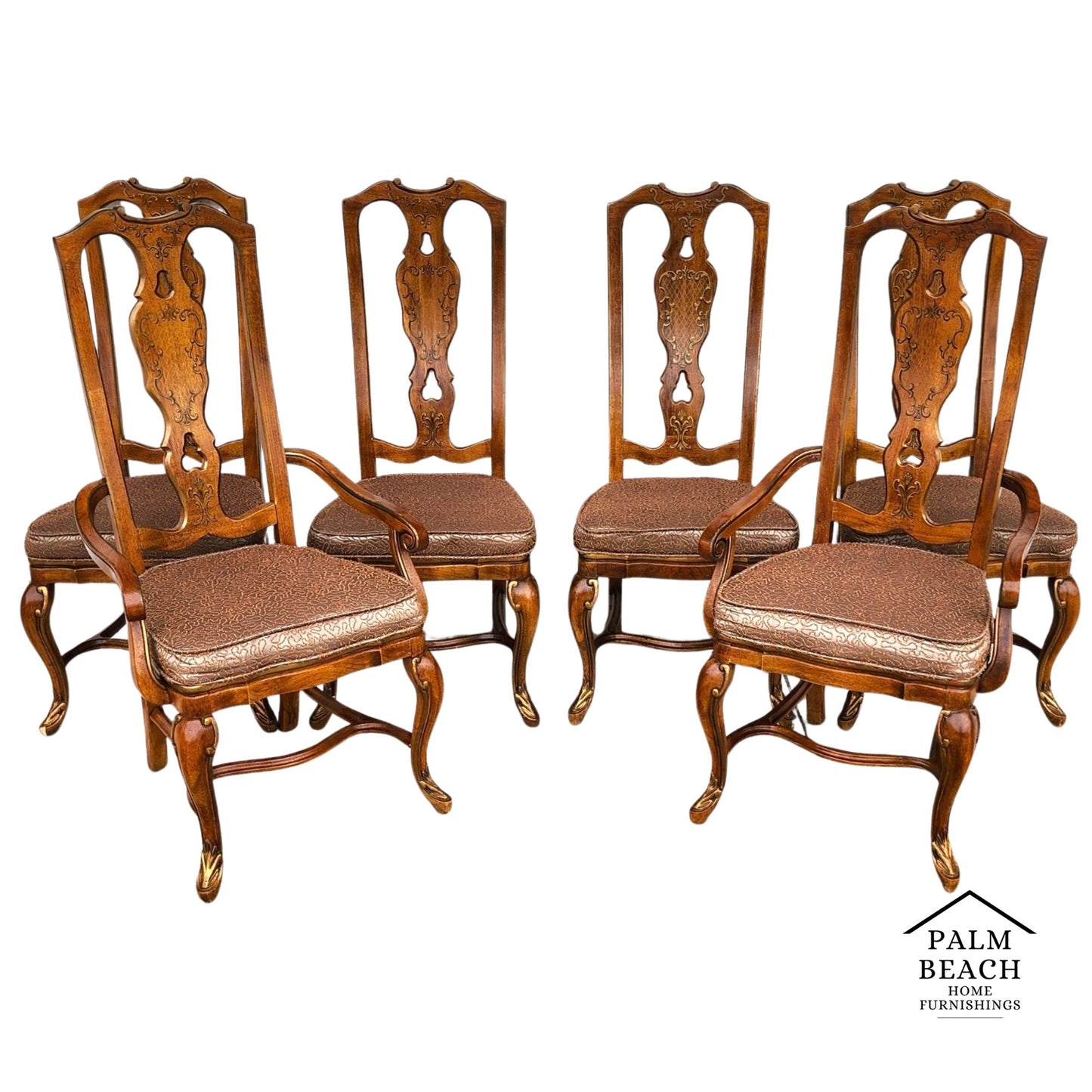 Drexel Italian Tuscan Dining Chairs Set of 6