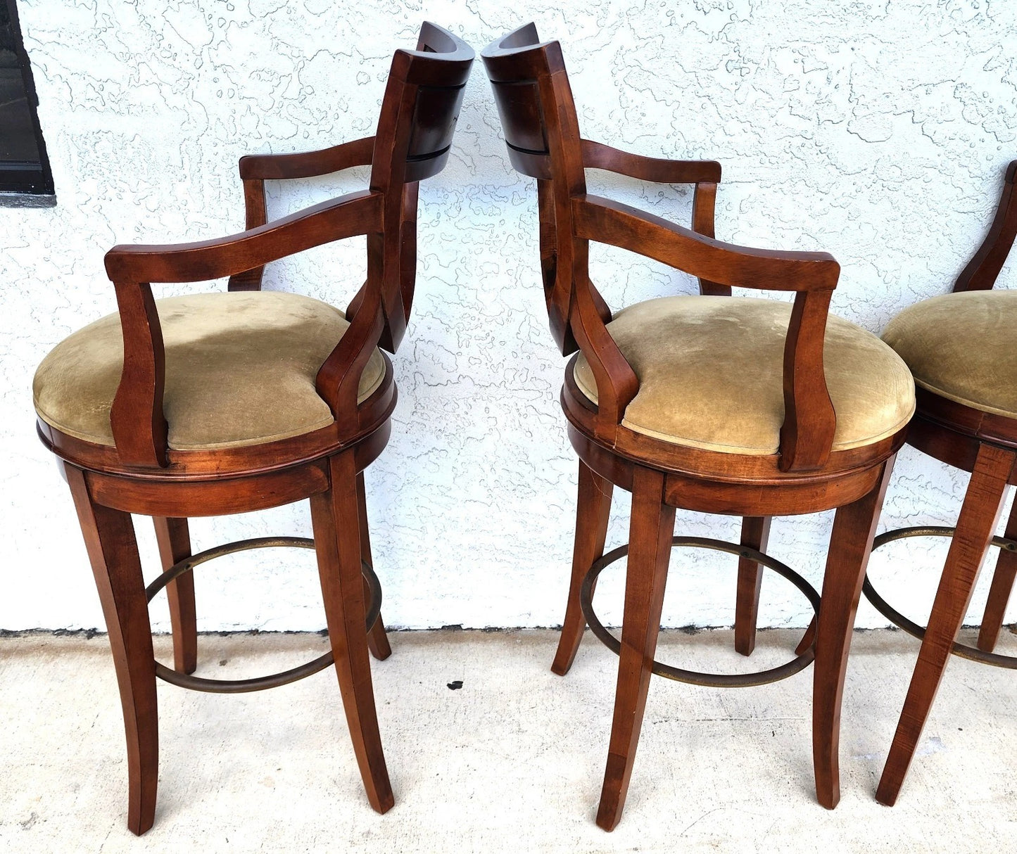 CENTURY FURNITURE Swivel Bar Stools Set of 4