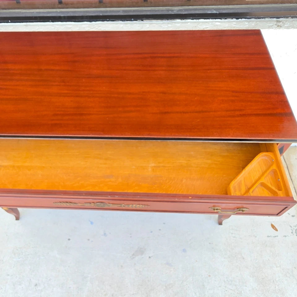 Rway French Empire Commode Dresser Buffet with Glass Top