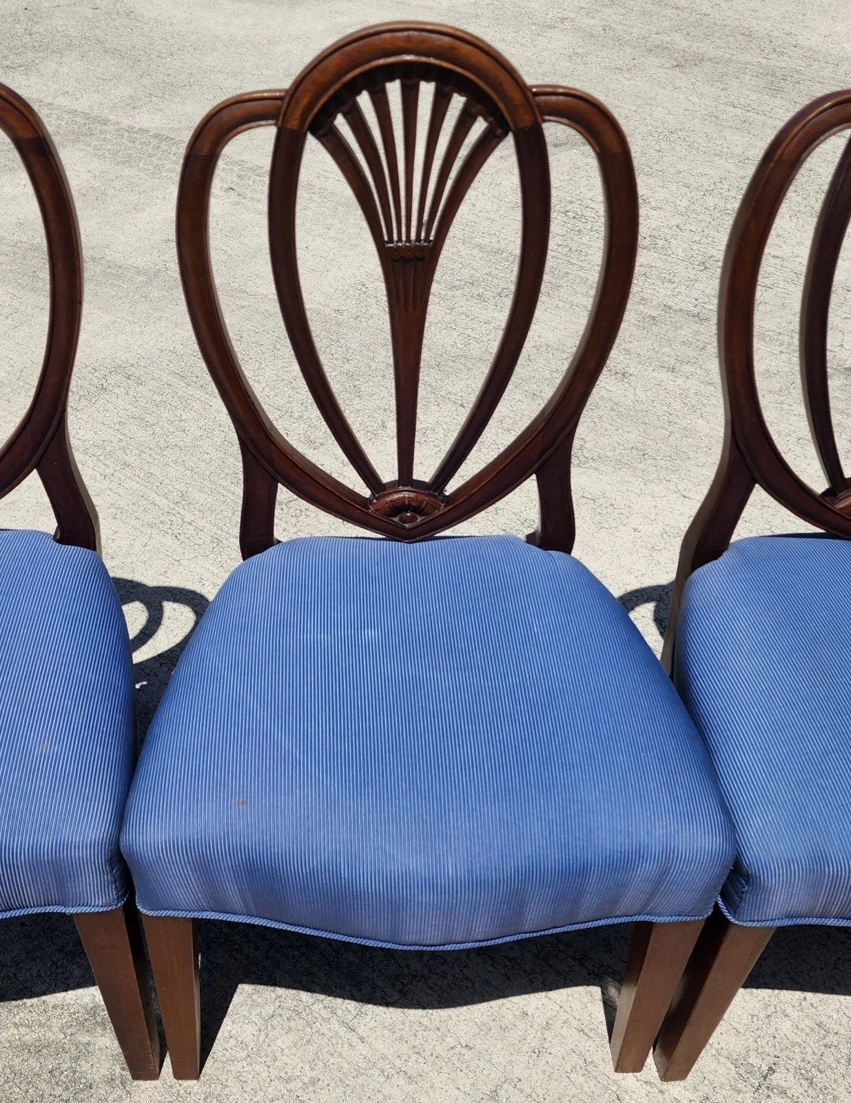 Vintage Hepplewhite Dining Chairs Set of 6