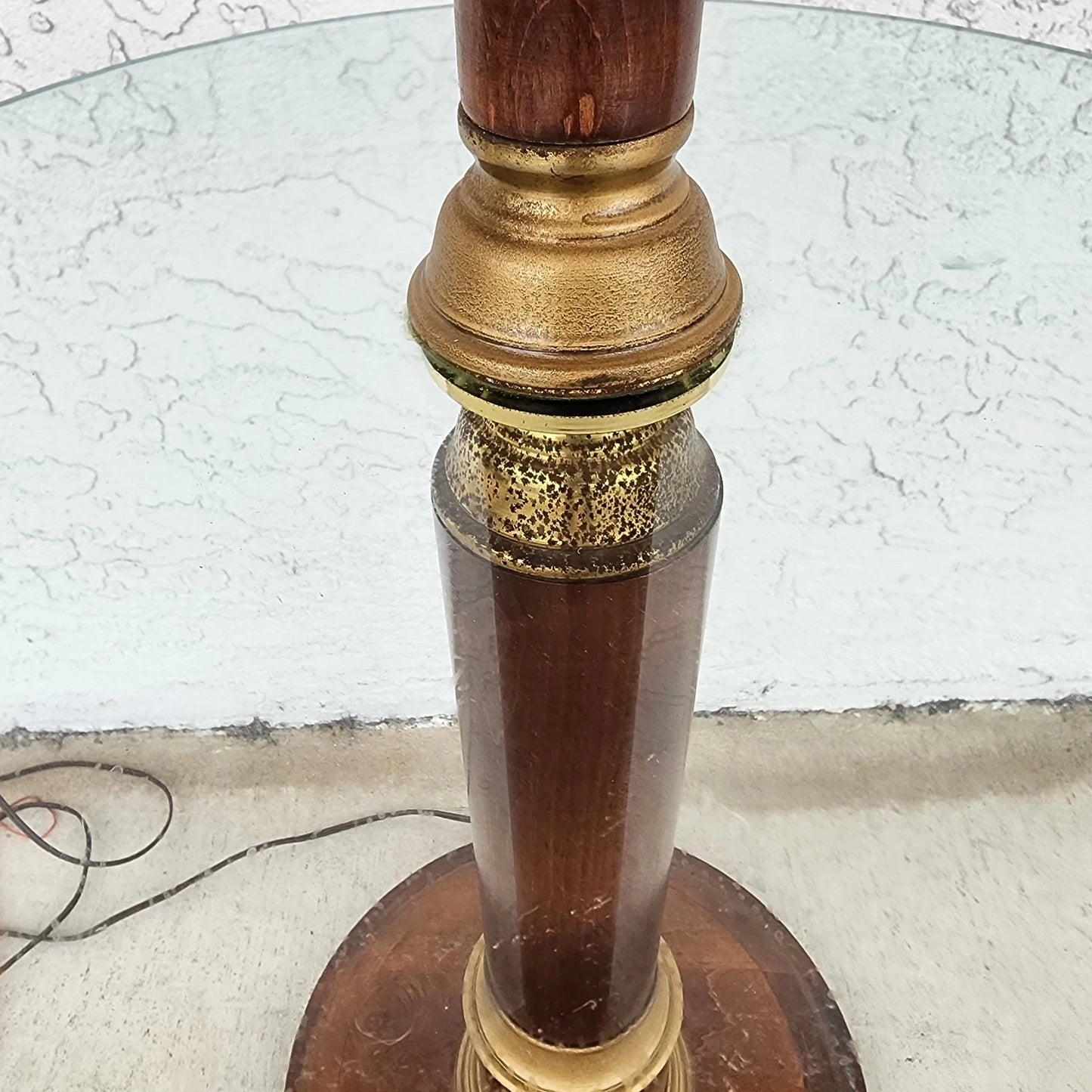 Vintage Floor Lamp with Table