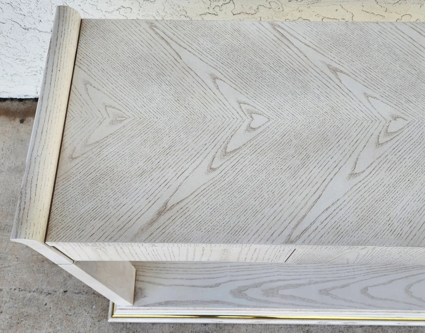Thomasville Console Sofa Table Whitewash Beach House