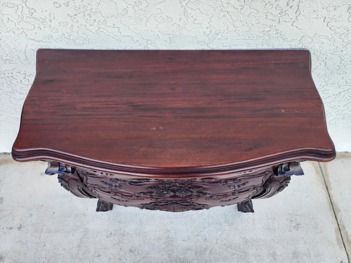 Vintage French Commode Bombe Chest Dresser