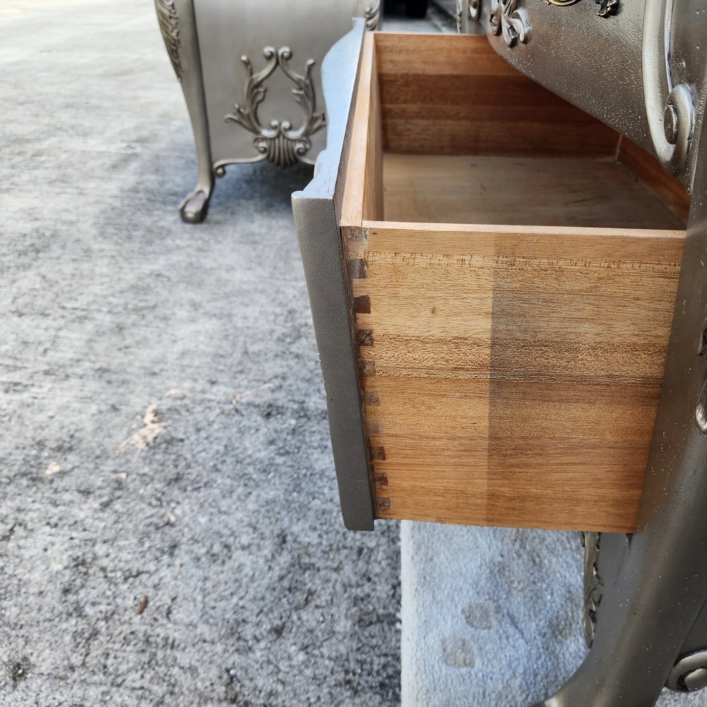 Vintage Baroque Rococo Chests Bombay Pair